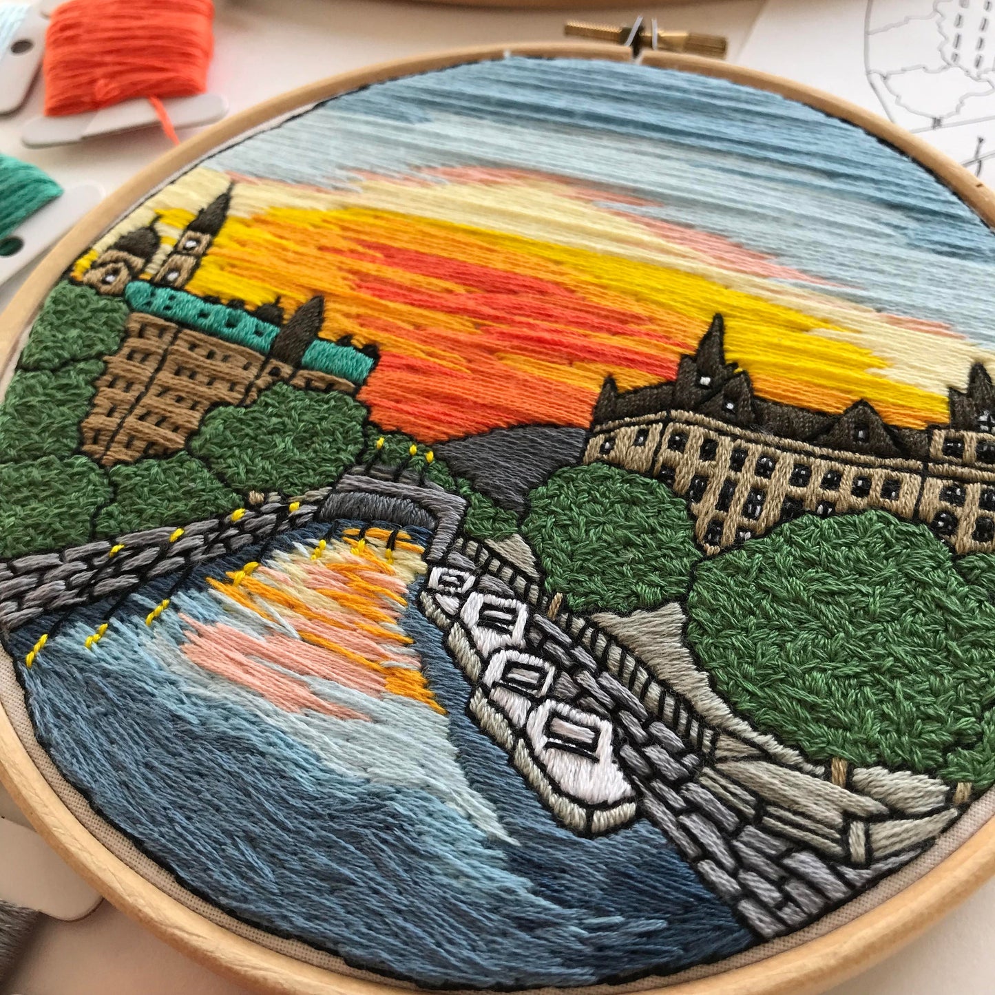 Ottawa, Canada, Cityscape - Hand Embroidery Pattern (PDF)