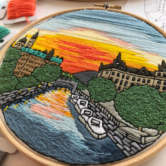 Ottawa, Canada, Cityscape - Hand Embroidery Pattern (PDF) faimyxstitch.com