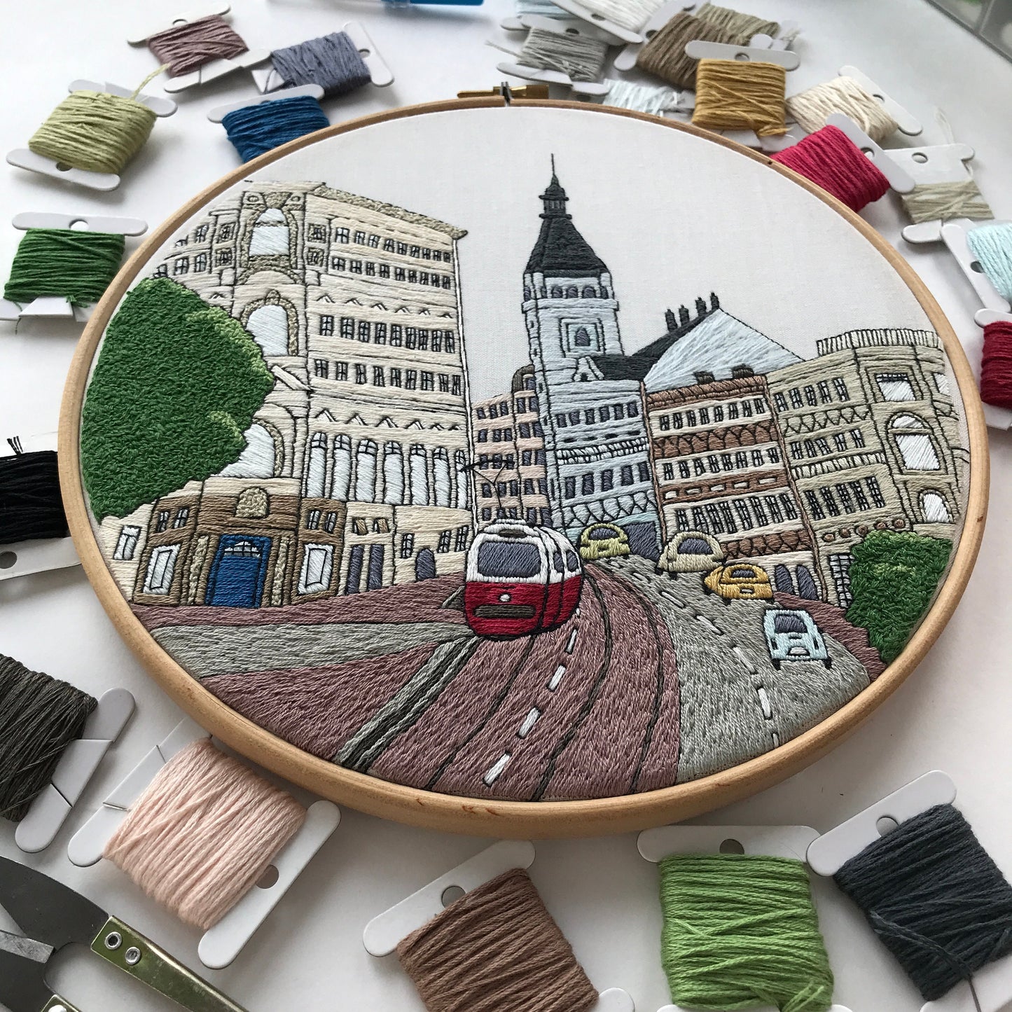 Vienna, Austria, Advanced version - Hand Embroidery Pattern (PDF)