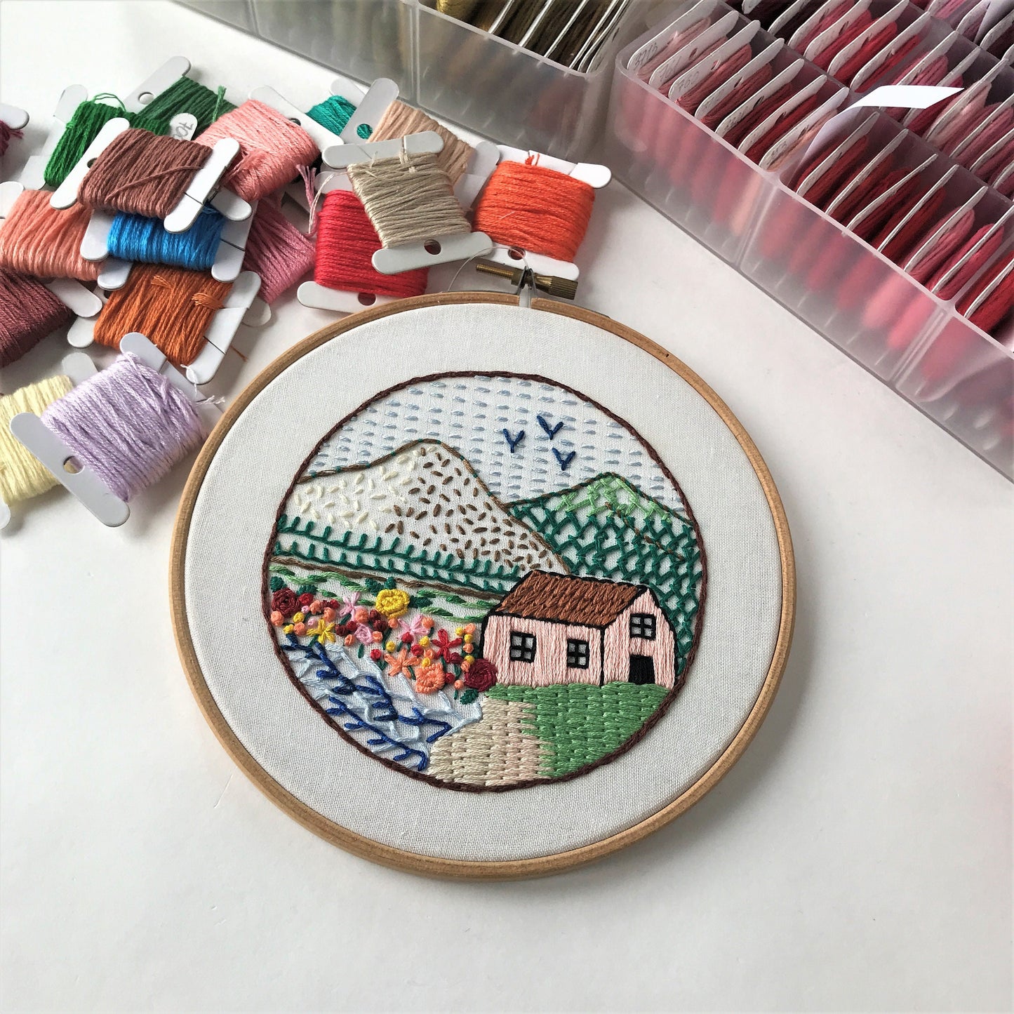 21 Stitch Sampler - Hand Embroidery Pattern (PDF)