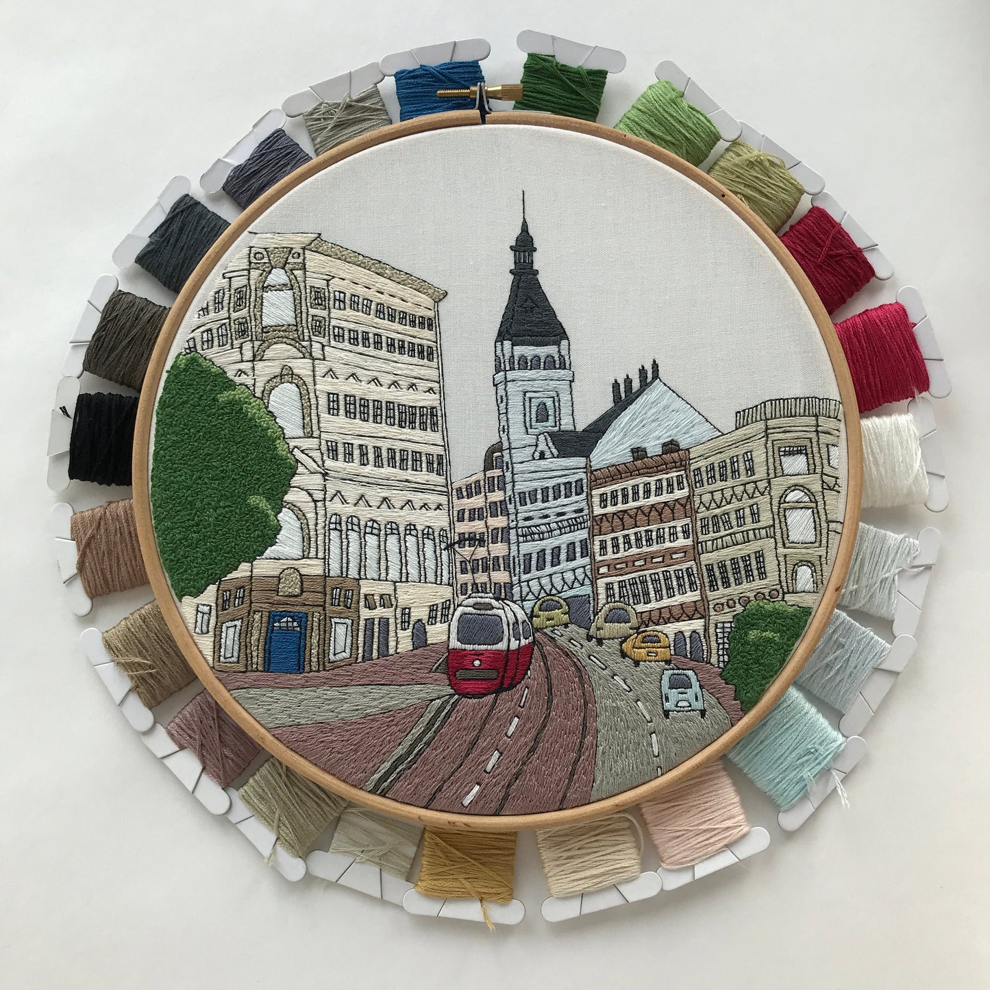 Vienna, Austria, Advanced version - Hand Embroidery Pattern (PDF)