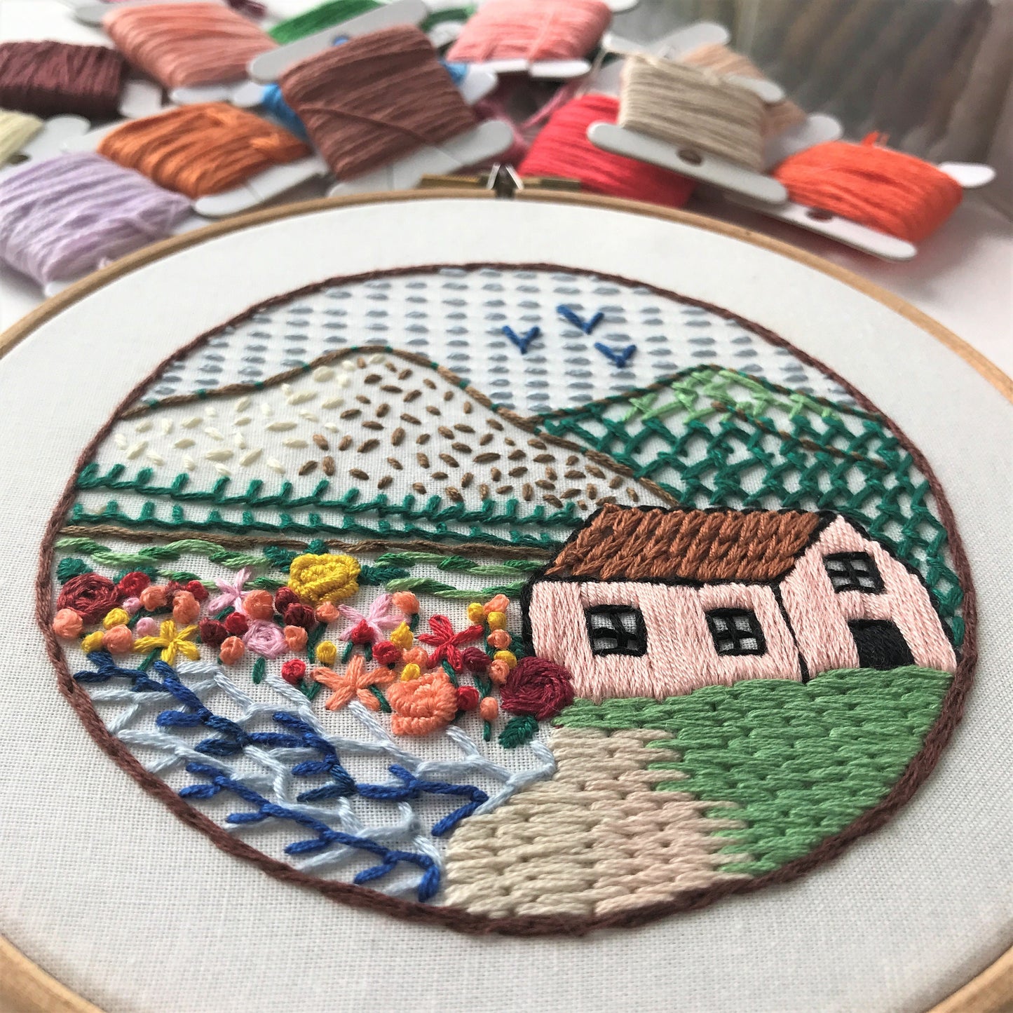21 Stitch Sampler - Hand Embroidery Pattern (PDF)