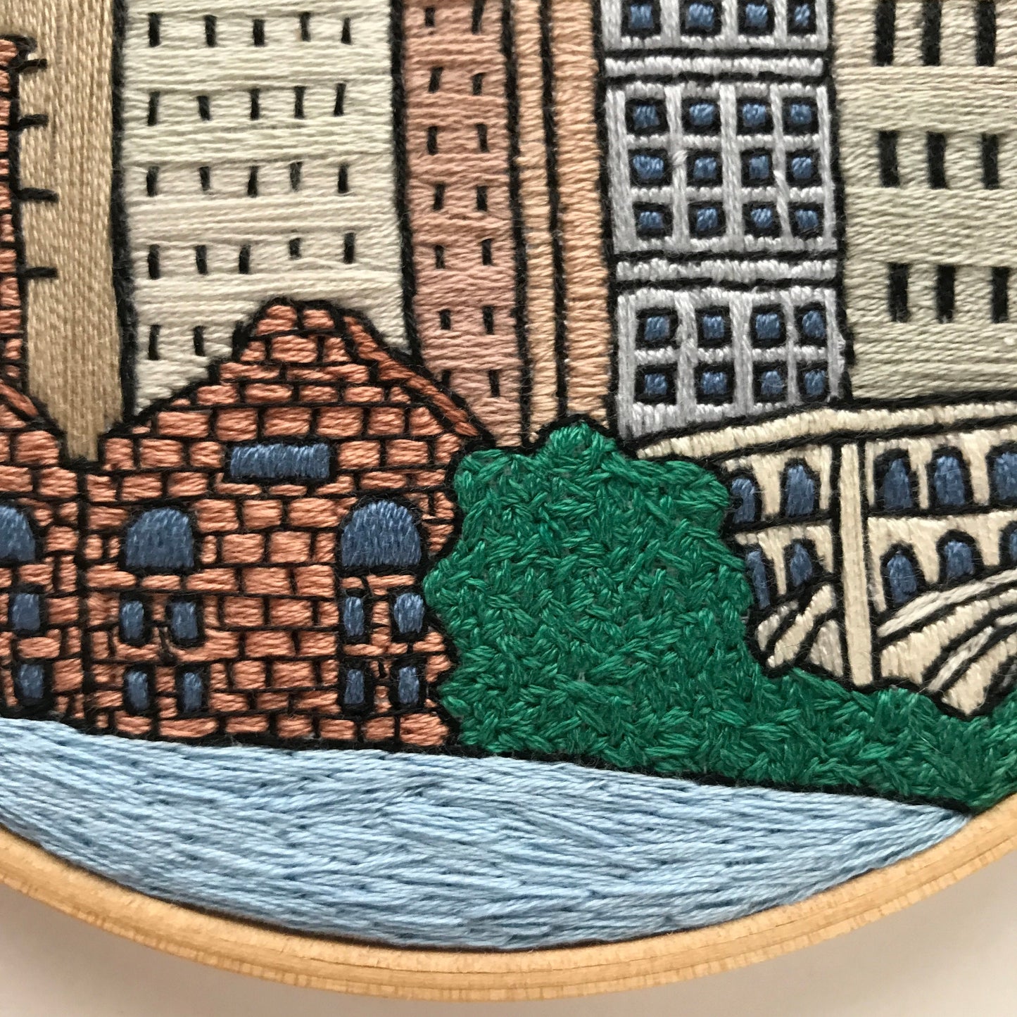 Cleveland, OH, Cityscape - Hand Embroidery Pattern (PDF)