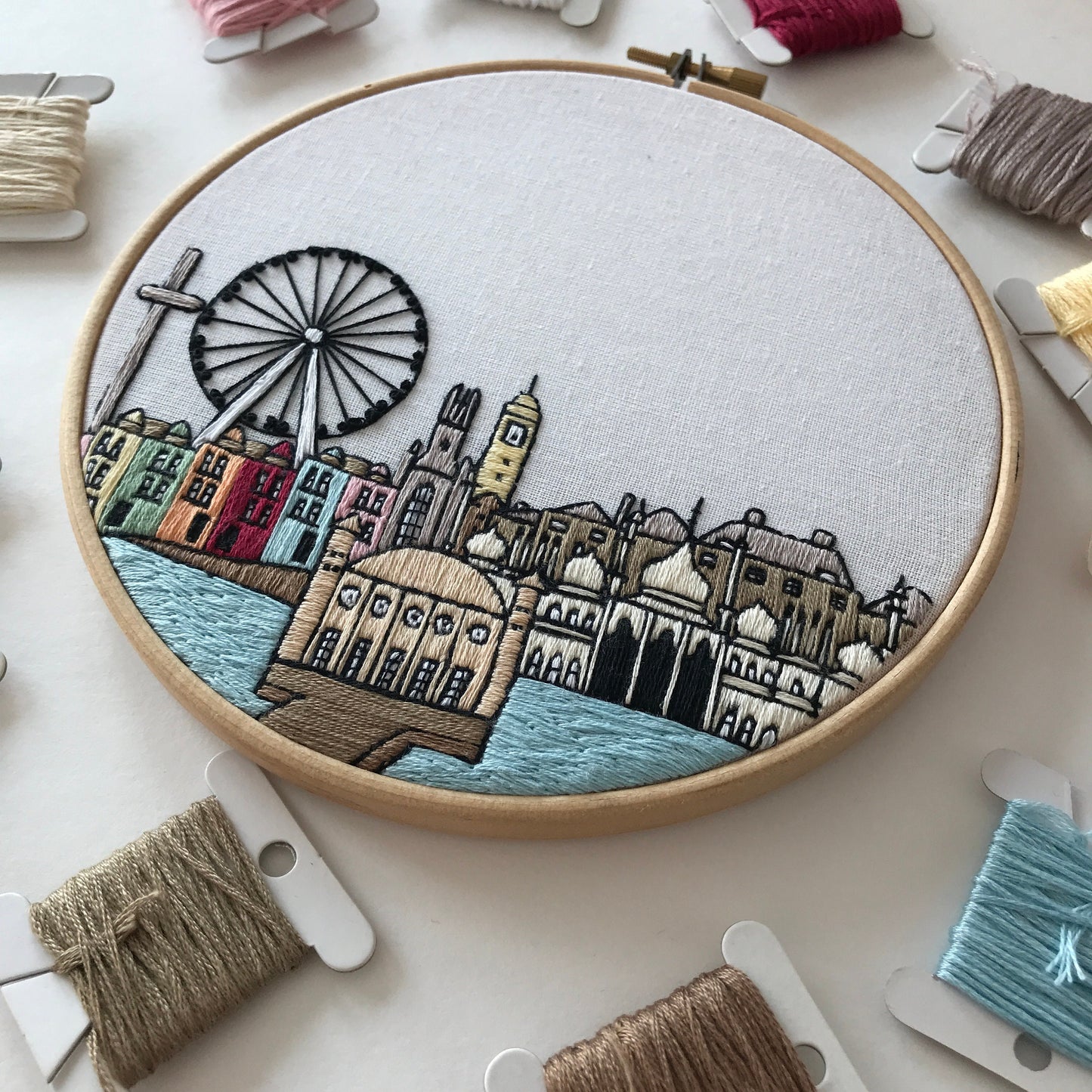 Brighton, UK, Landmarks - Hand Embroidery Pattern (PDF)