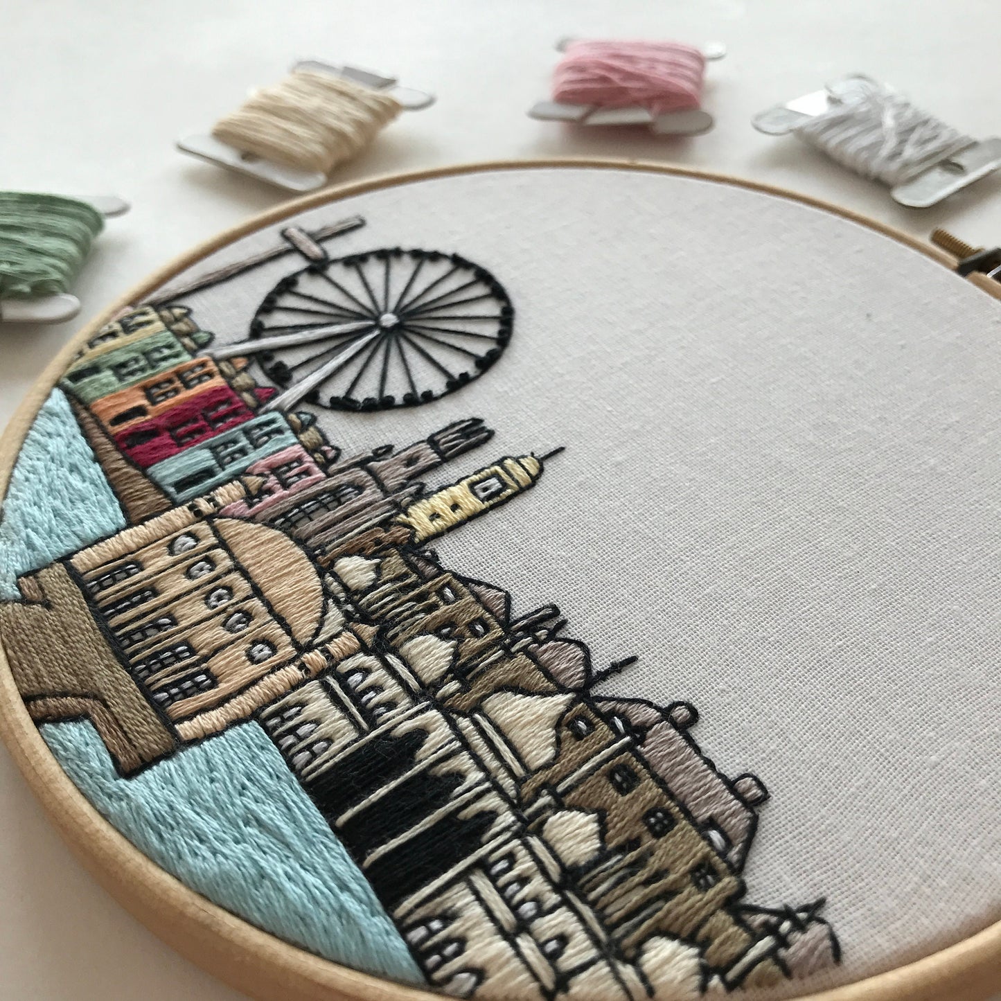 Brighton, UK, Landmarks - Hand Embroidery Pattern (PDF)