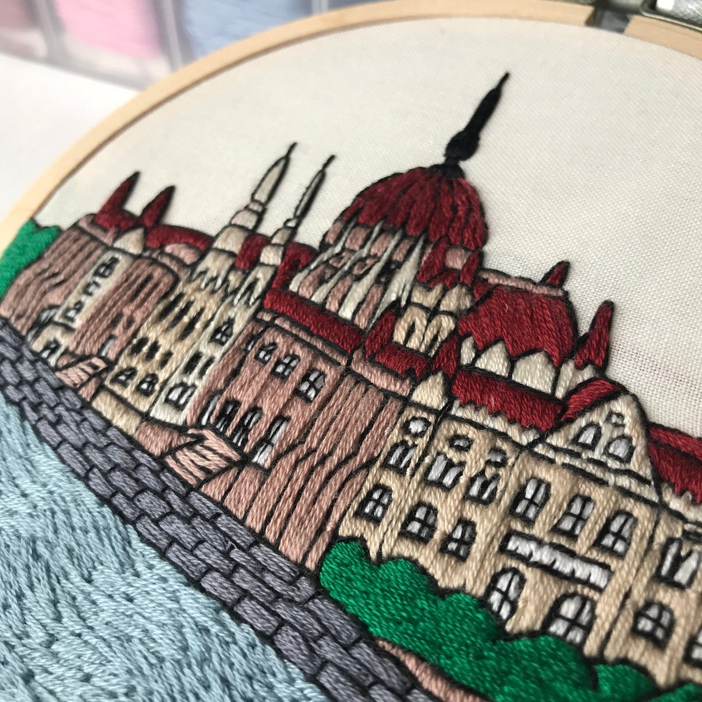 Budapest, Hungary, Architecture - Hand Embroidery Pattern (PDF)