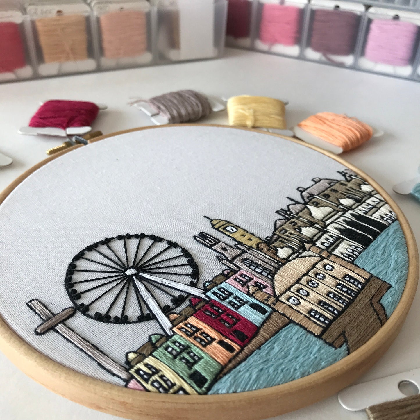 Brighton, UK, Landmarks - Hand Embroidery Pattern (PDF)