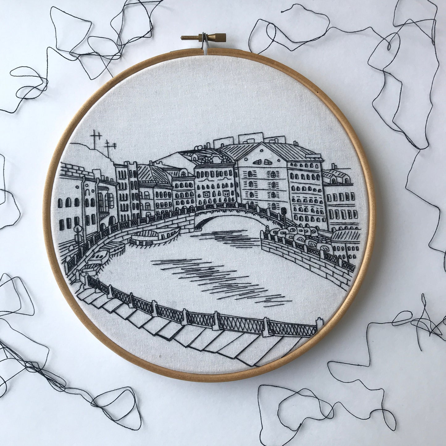Saint Petersburg, Russia, Architecture - Hand Embroidery Pattern (PDF)