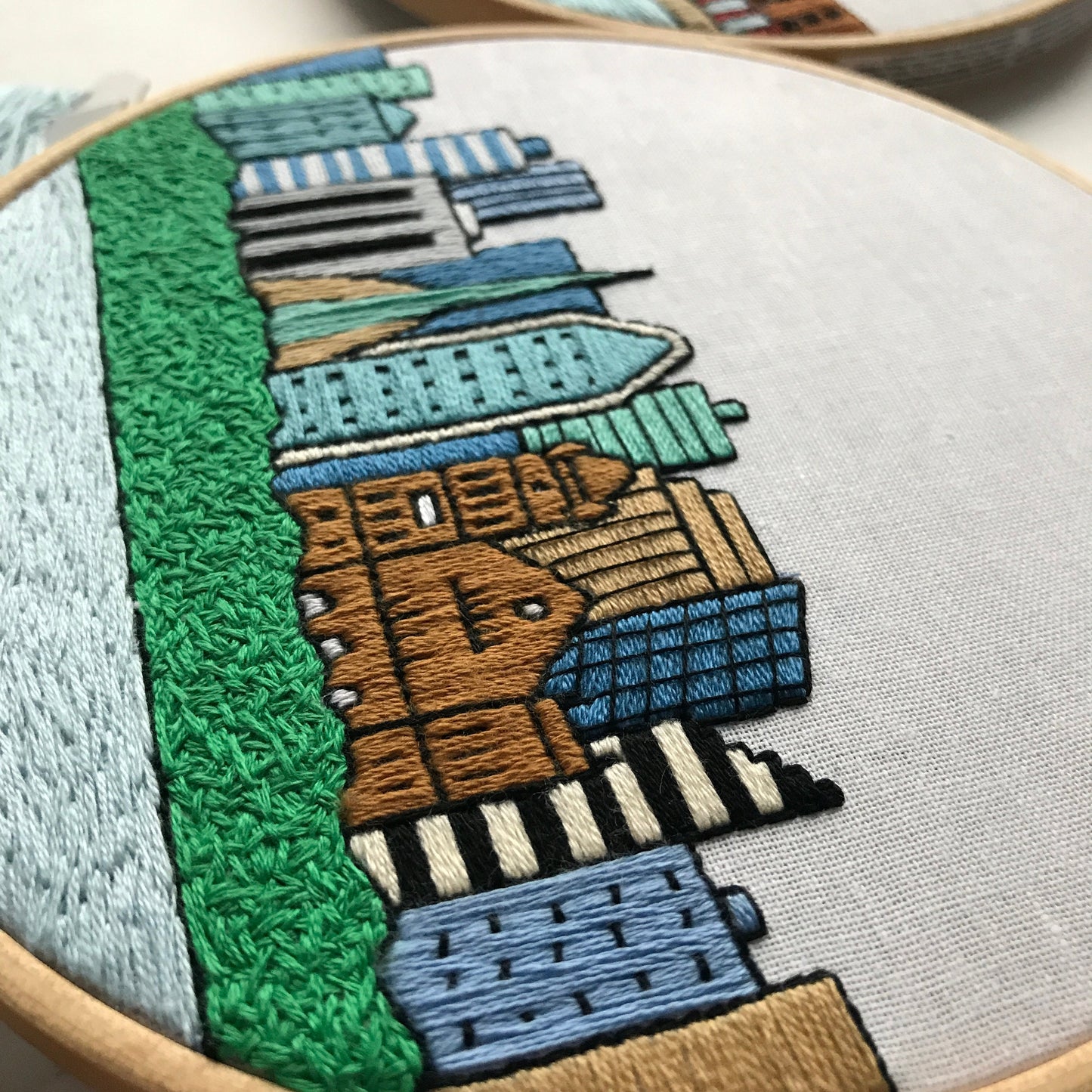 Perth, Australia, Cityscape - Hand Embroidery Pattern (PDF)