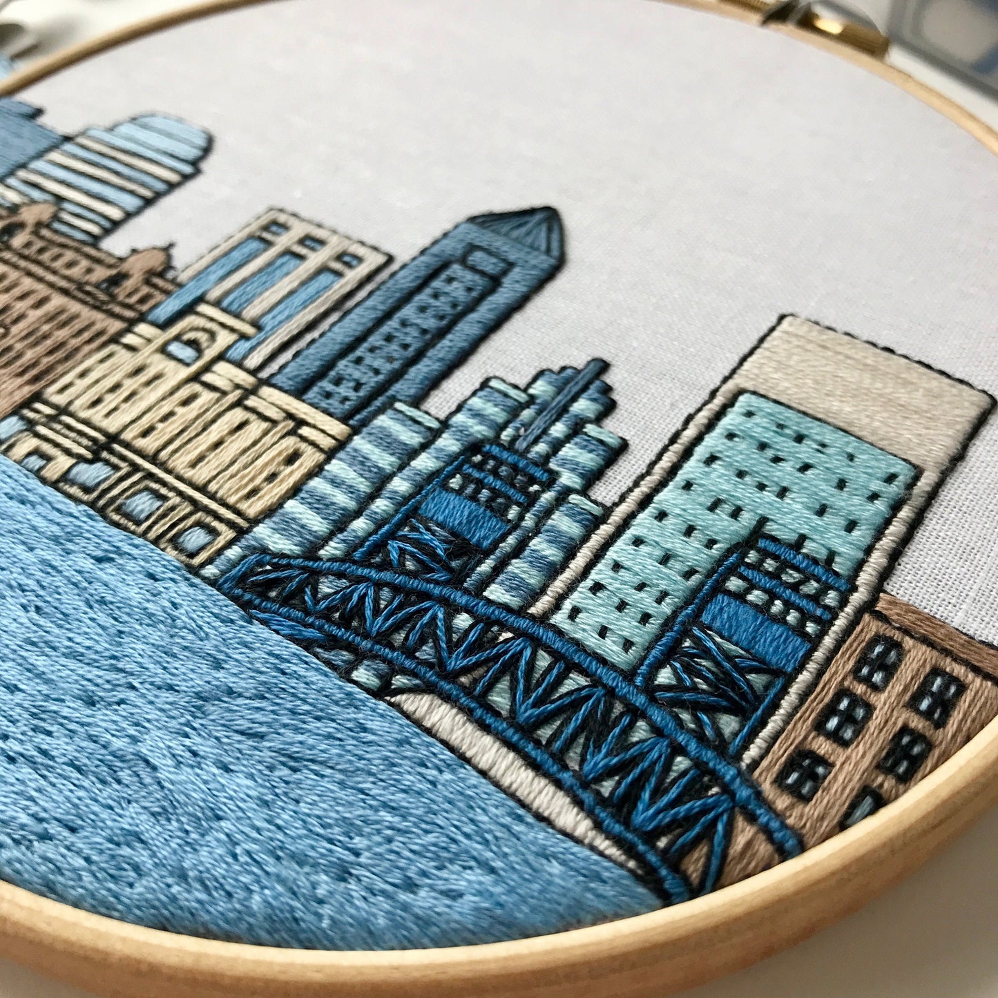 Jacksonville, FL, Landmarks - Hand Embroidery Pattern (PDF)