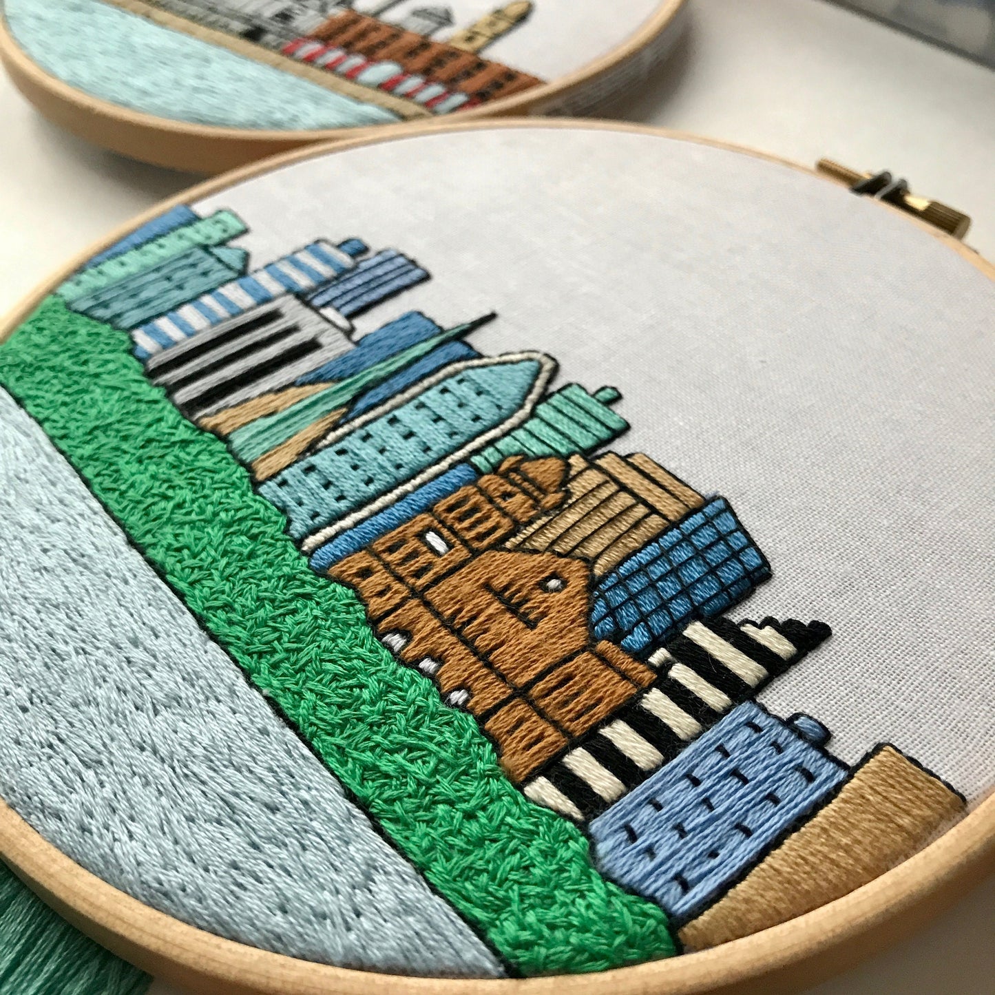 Perth, Australia, Cityscape - Hand Embroidery Pattern (PDF)