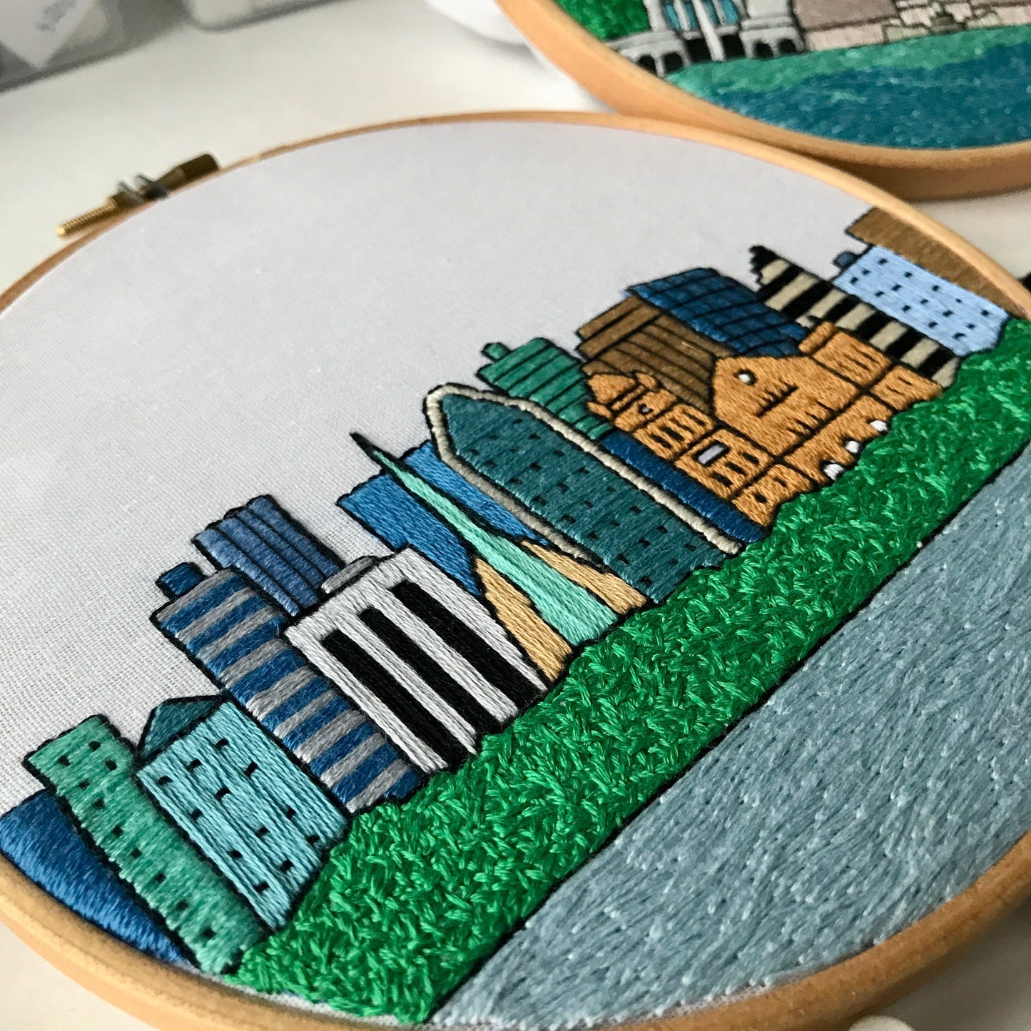 Perth, Australia, Cityscape - Hand Embroidery Pattern (PDF)