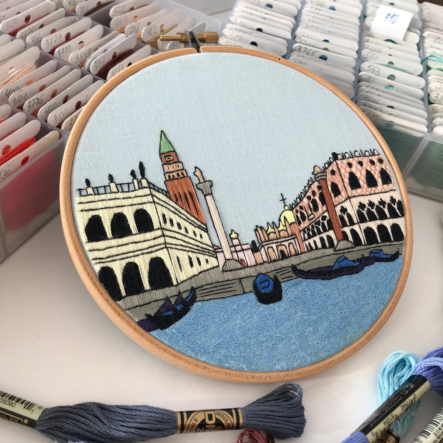 Venice, Italy, Cityscape - Hand Embroidery Pattern (PDF)