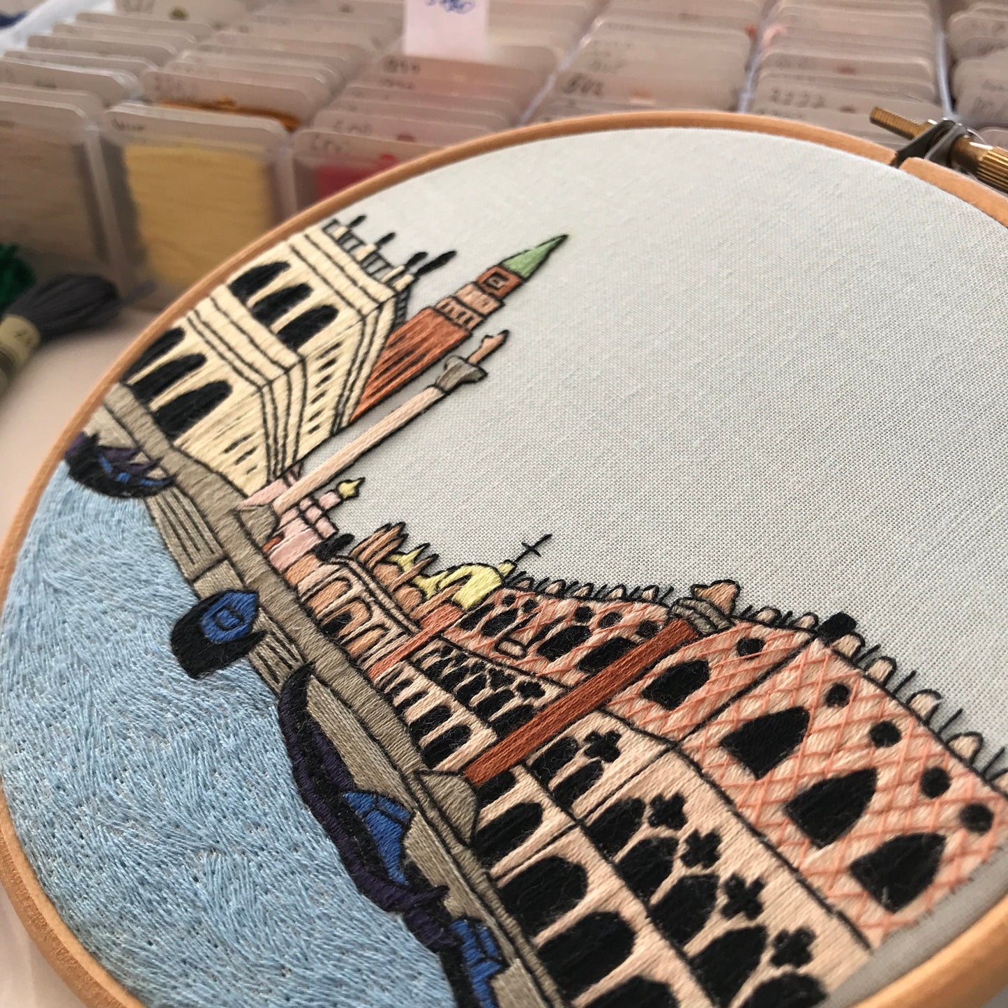 Venice, Italy, Cityscape - Hand Embroidery Pattern (PDF)