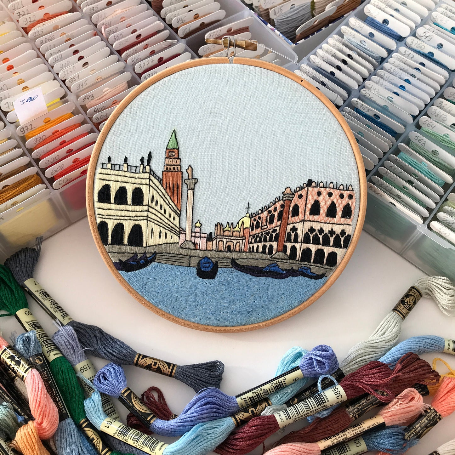Venice, Italy, Cityscape - Hand Embroidery Pattern (PDF)