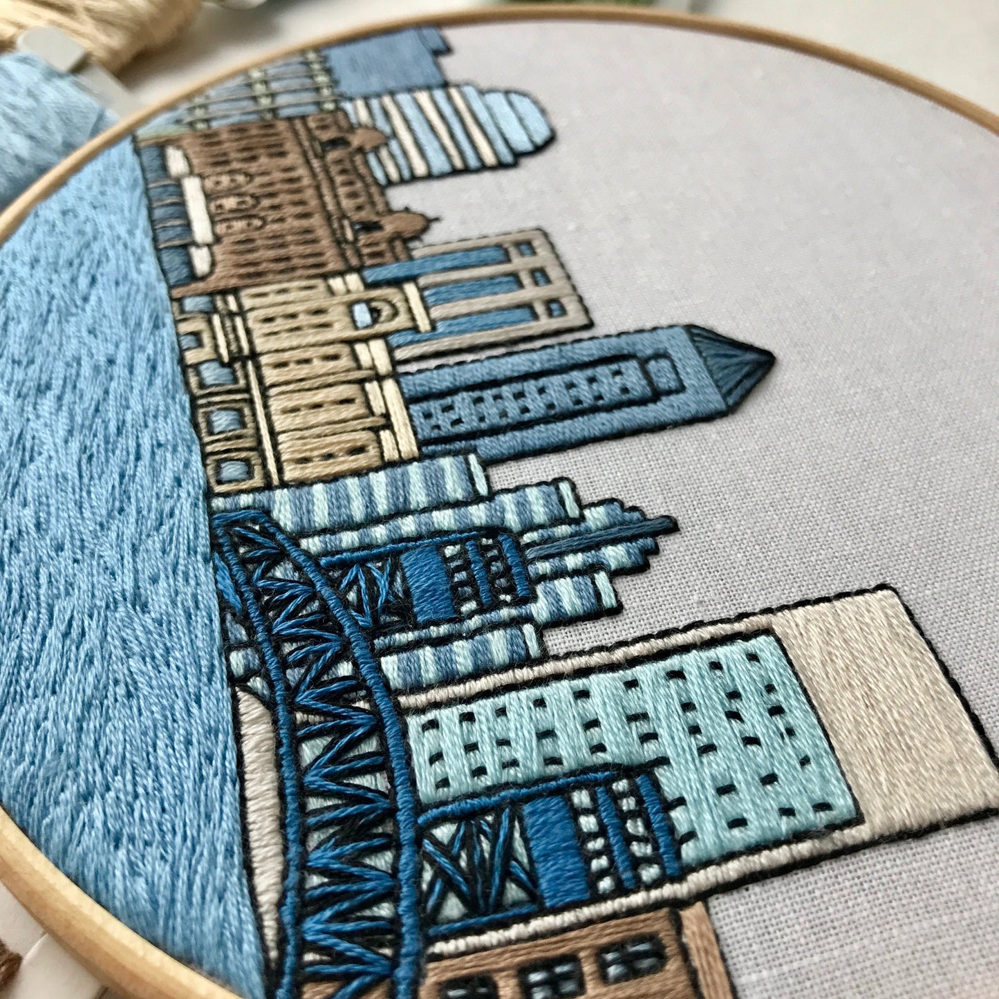 Jacksonville, FL, Landmarks - Hand Embroidery Pattern (PDF)