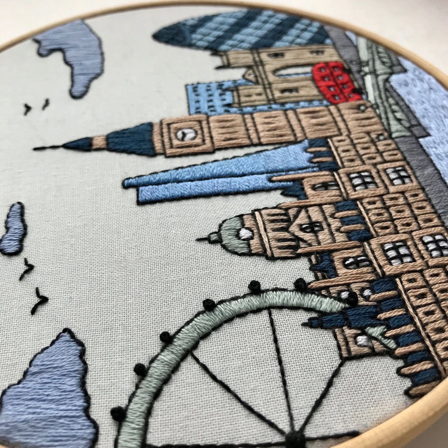 London, Vereinigtes Königreich, Stadtbild – Handstickmuster (PDF)