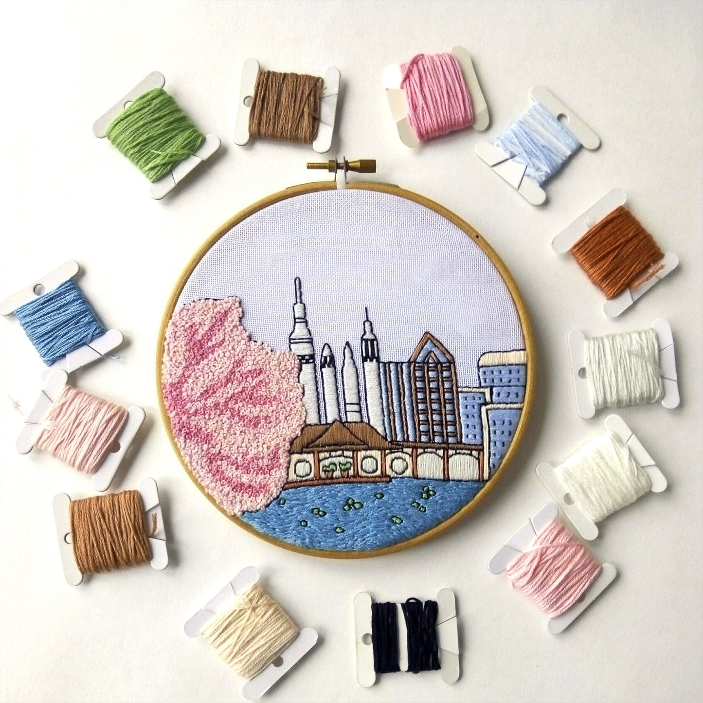 Huntsville, AL, Landscape - Hand Embroidery Pattern (PDF)