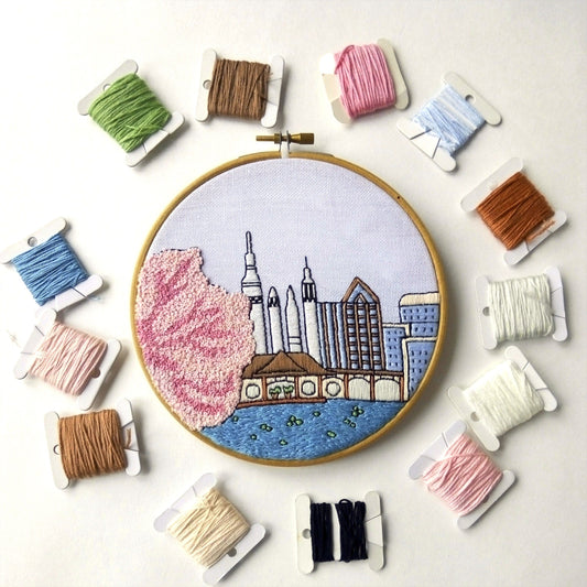 Huntsville, AL, Landscape - Hand Embroidery Pattern (PDF) faimyxstitch.com