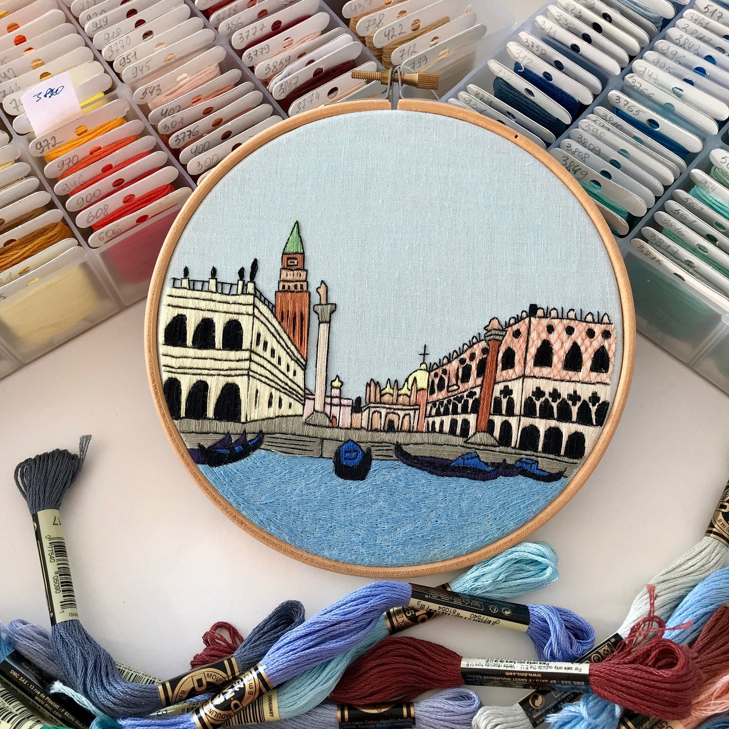Venice, Italy, Cityscape - Hand Embroidery Pattern (PDF)