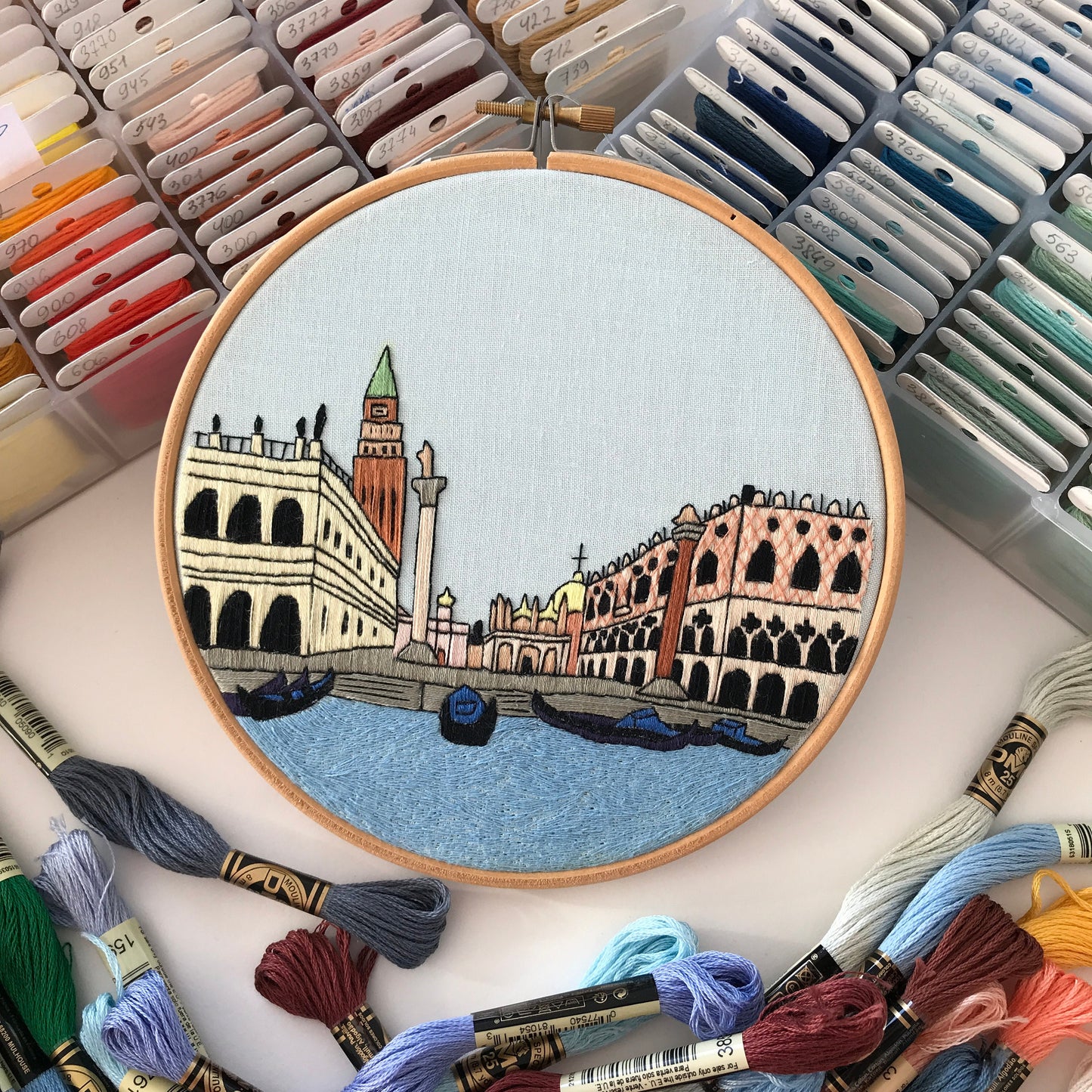 Venice, Italy, Cityscape - Hand Embroidery Pattern (PDF)
