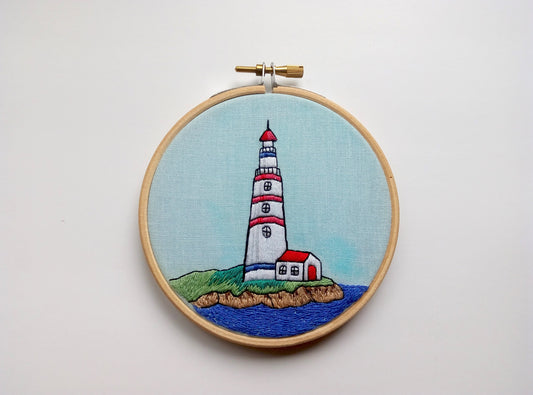 Lighthouse, Hand Embroidery Pattern (PDF)