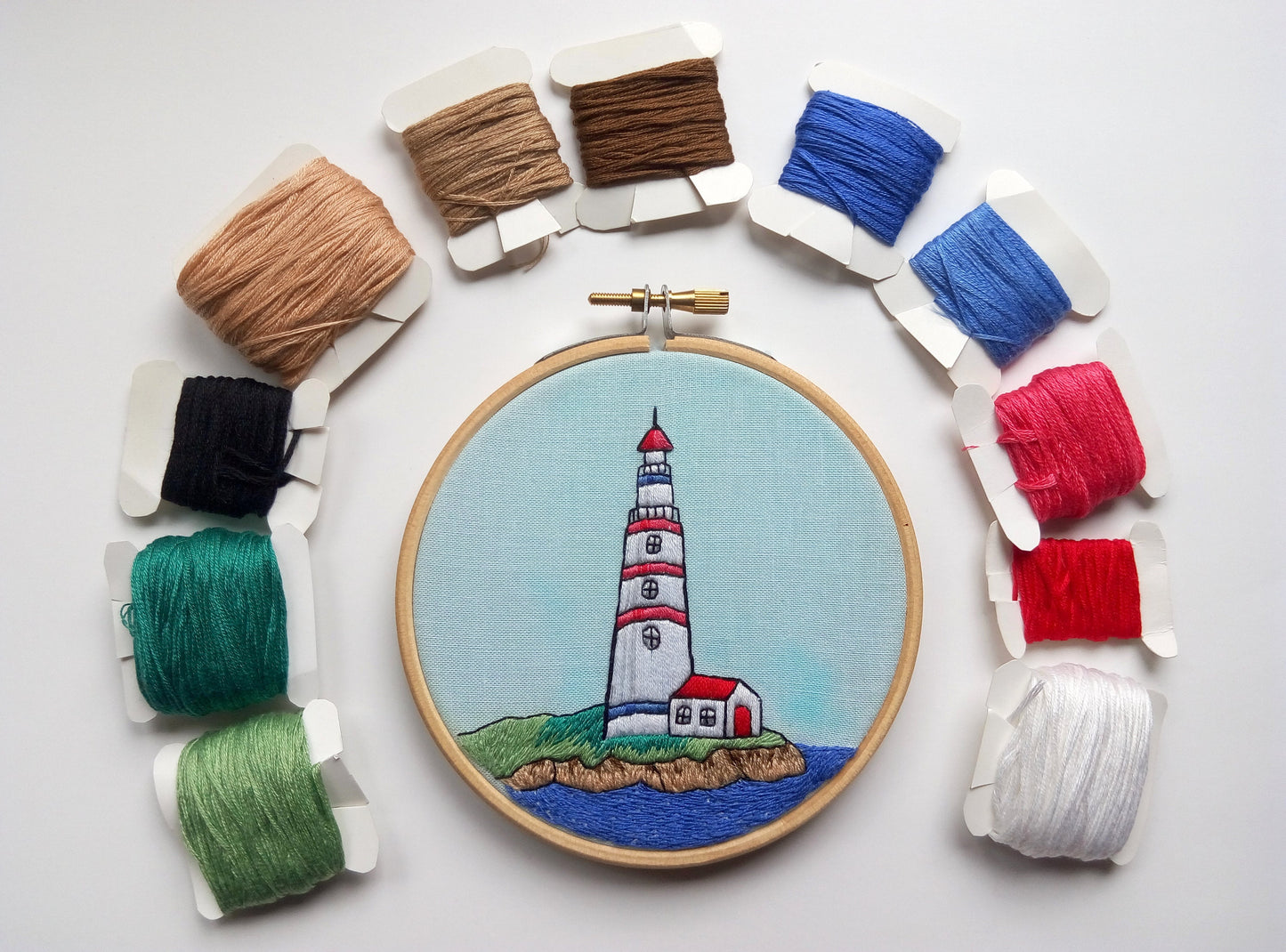 Lighthouse, Hand Embroidery Pattern (PDF)
