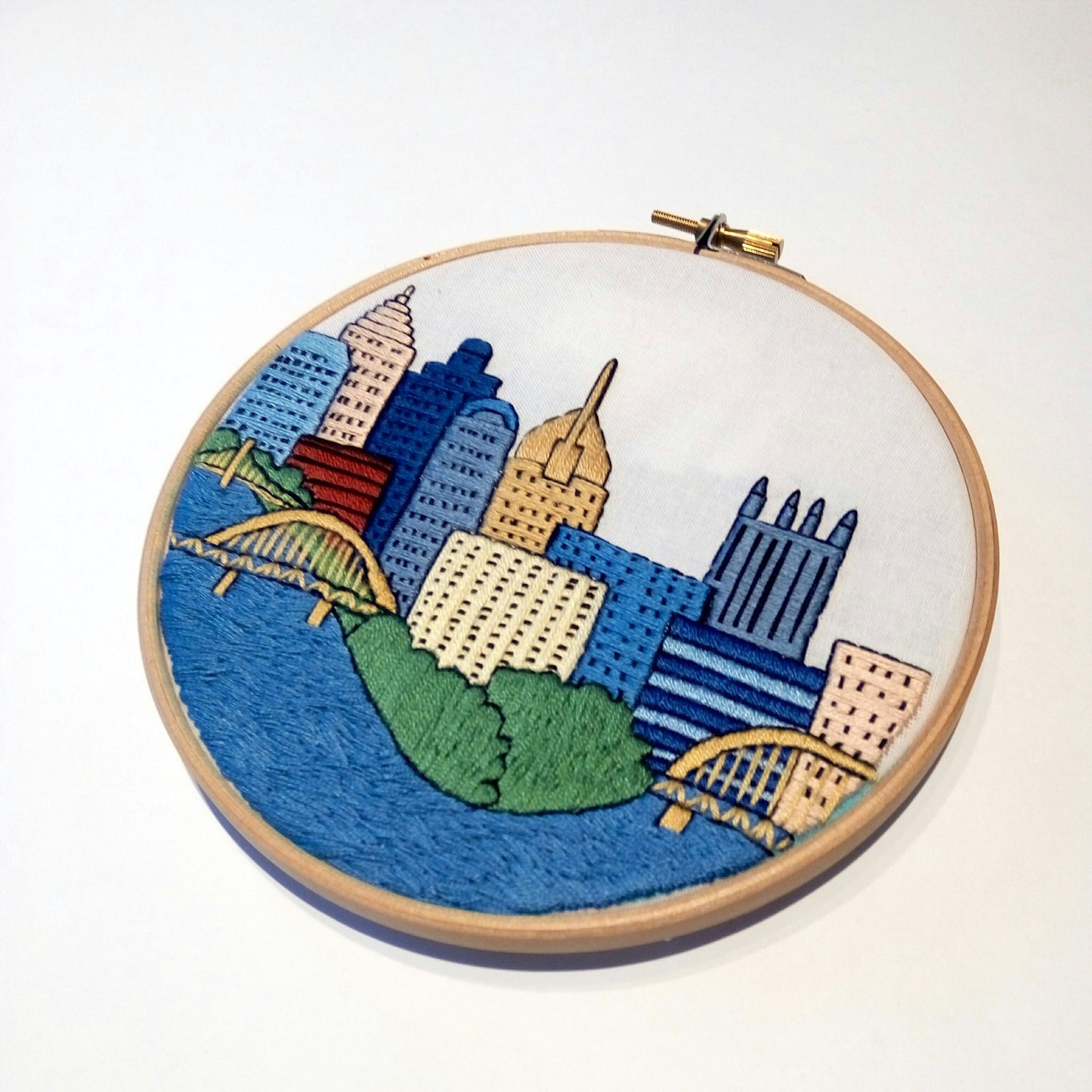 Pittsburgh, PA, Cityscape - Hand Embroidery Pattern (PDF)