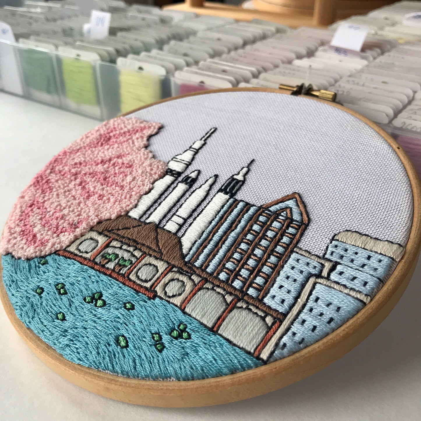 Huntsville, AL, Landscape - Hand Embroidery Pattern (PDF)
