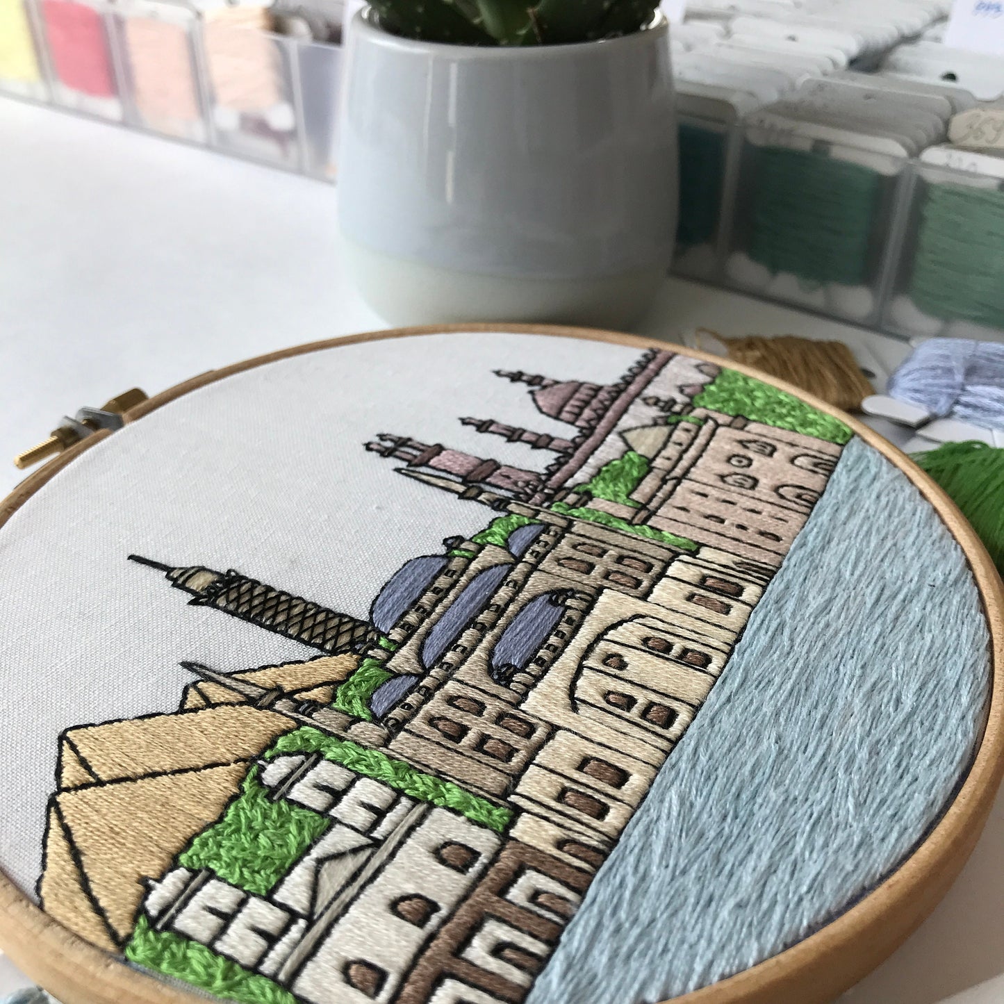Cairo, Egypt, Cityscape - Hand Embroidery Pattern (PDF)