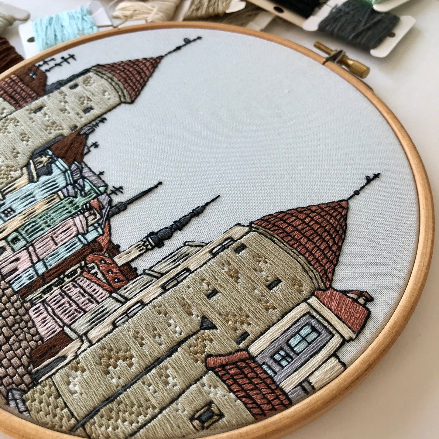 Tallinn, Estonia, Architecture - Hand Embroidery Pattern (PDF)