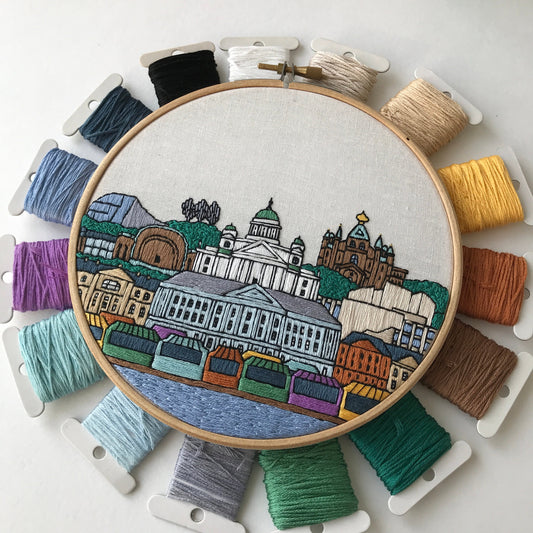 Helsinki, Finland, Architecture - Hand Embroidery Pattern (PDF)