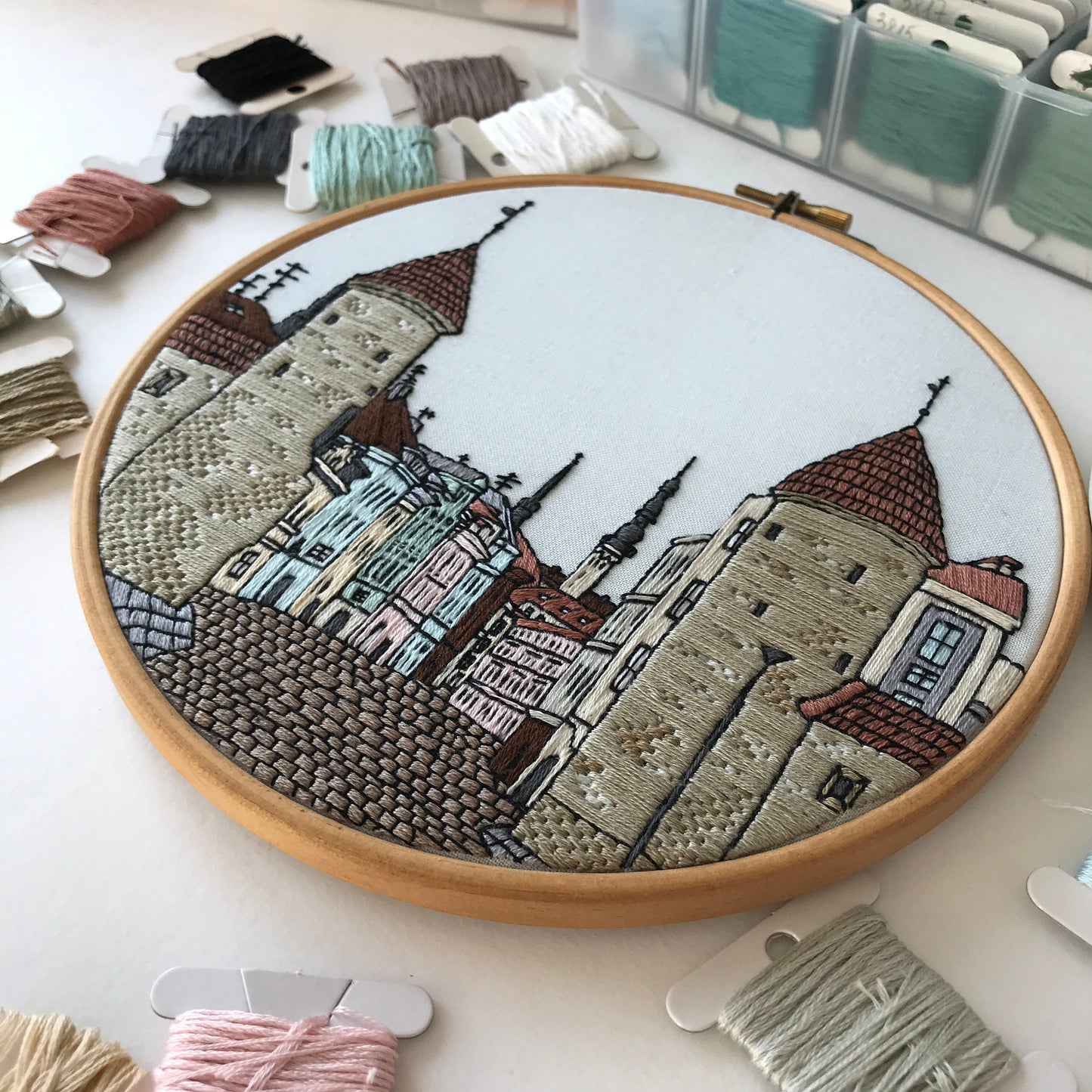 Tallinn, Estonia, Architecture - Hand Embroidery Pattern (PDF)