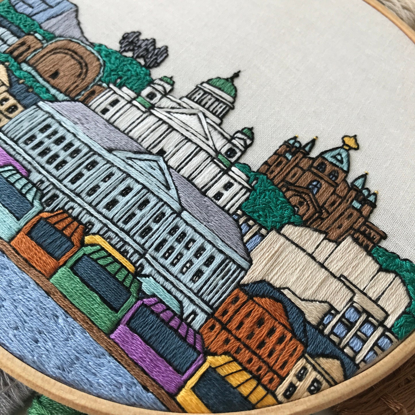 Helsinki, Finland, Architecture - Hand Embroidery Pattern (PDF)