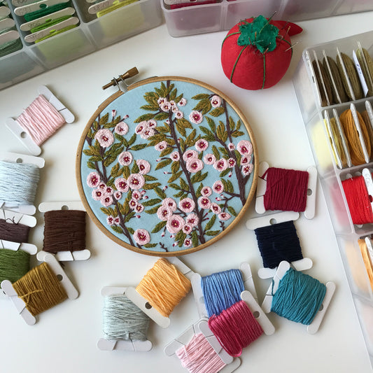 Flowers Embroidery - Hand Embroidery Pattern (PDF)