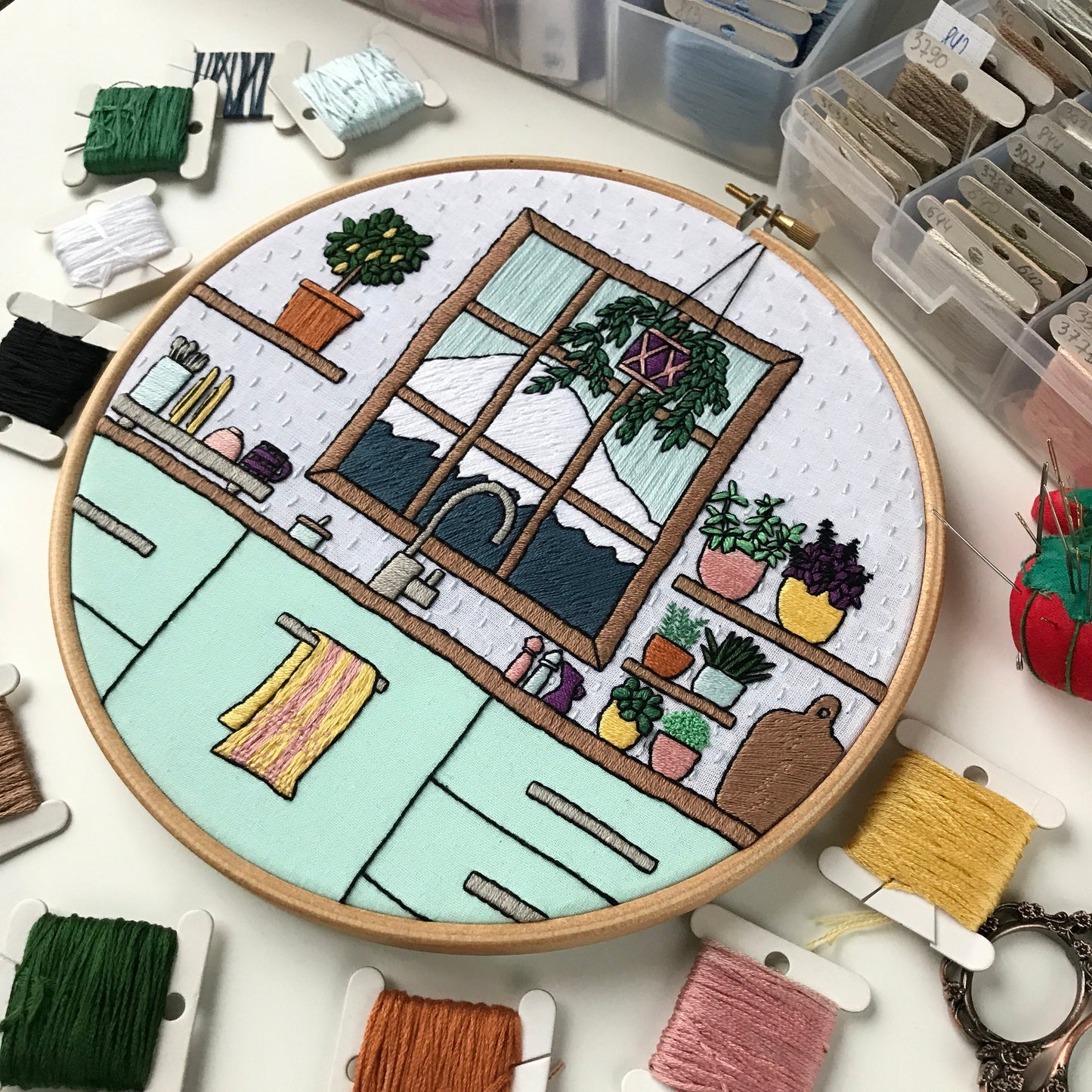 Kitchen Garden - Hand Embroidery Pattern (PDF)