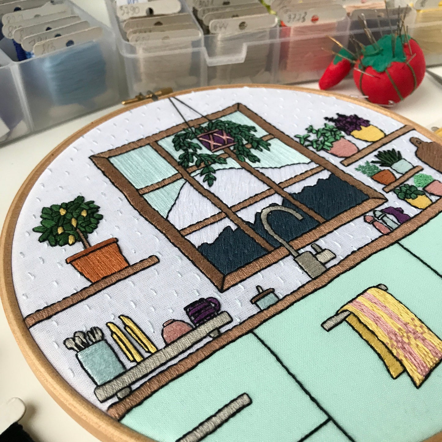Kitchen Garden - Hand Embroidery Pattern (PDF)