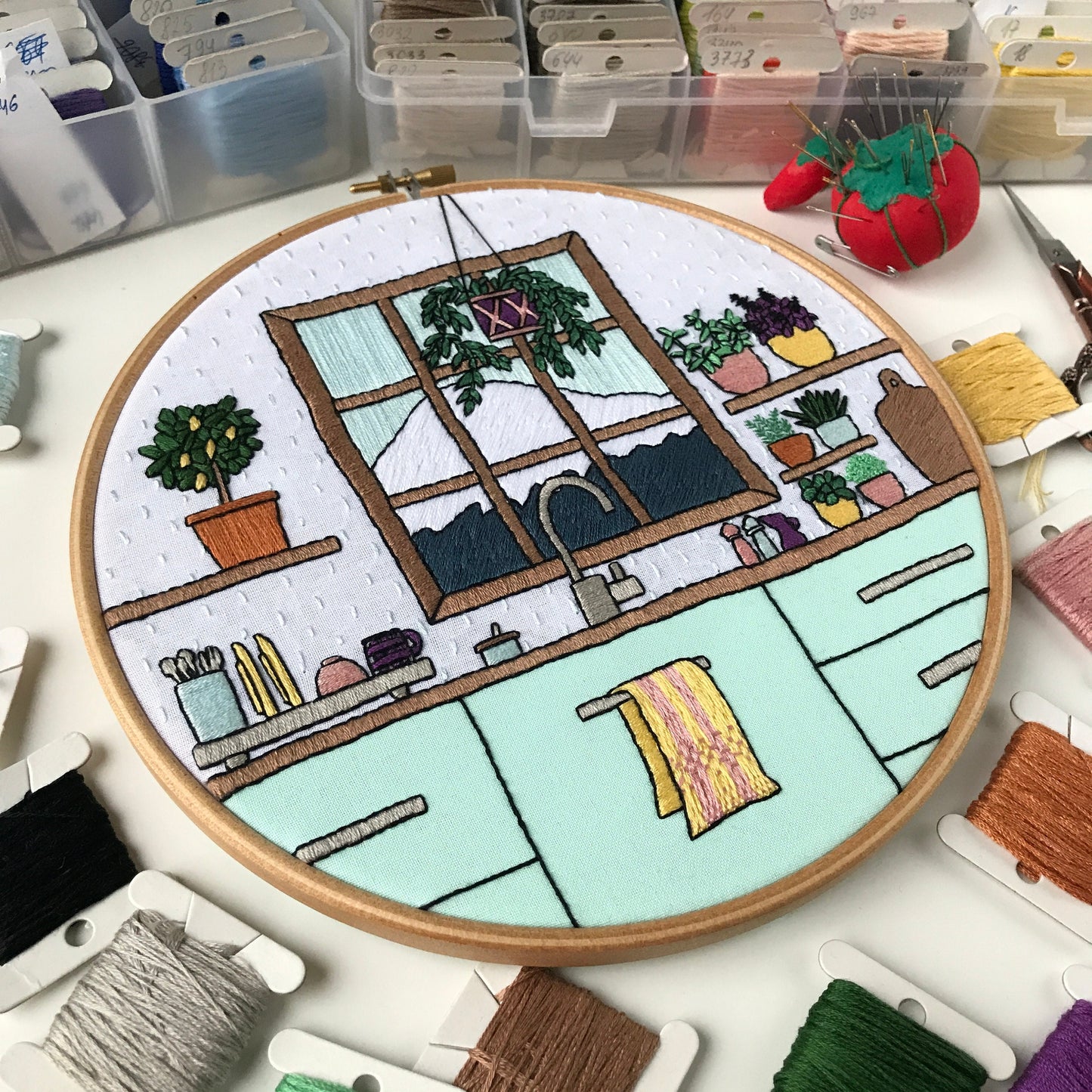 Kitchen Garden - Hand Embroidery Pattern (PDF)
