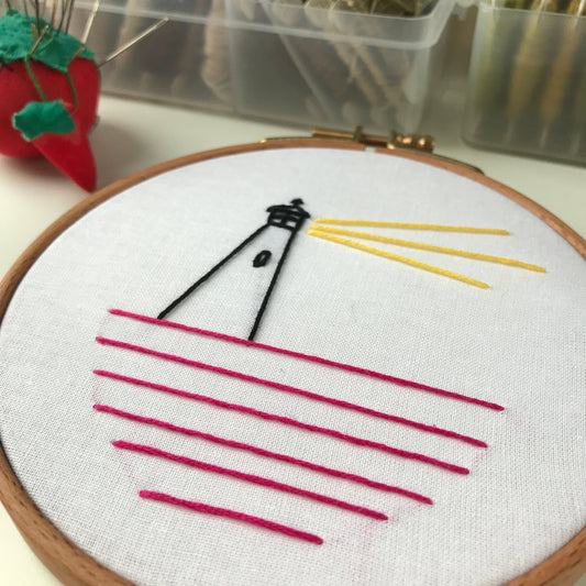 Lighthouse Architecture - Hand Embroidery Pattern (PDF)