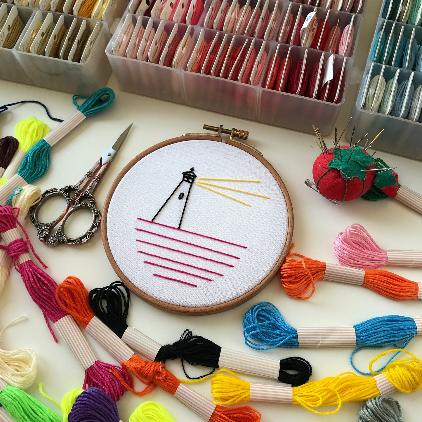 Lighthouse Architecture - Hand Embroidery Pattern (PDF)