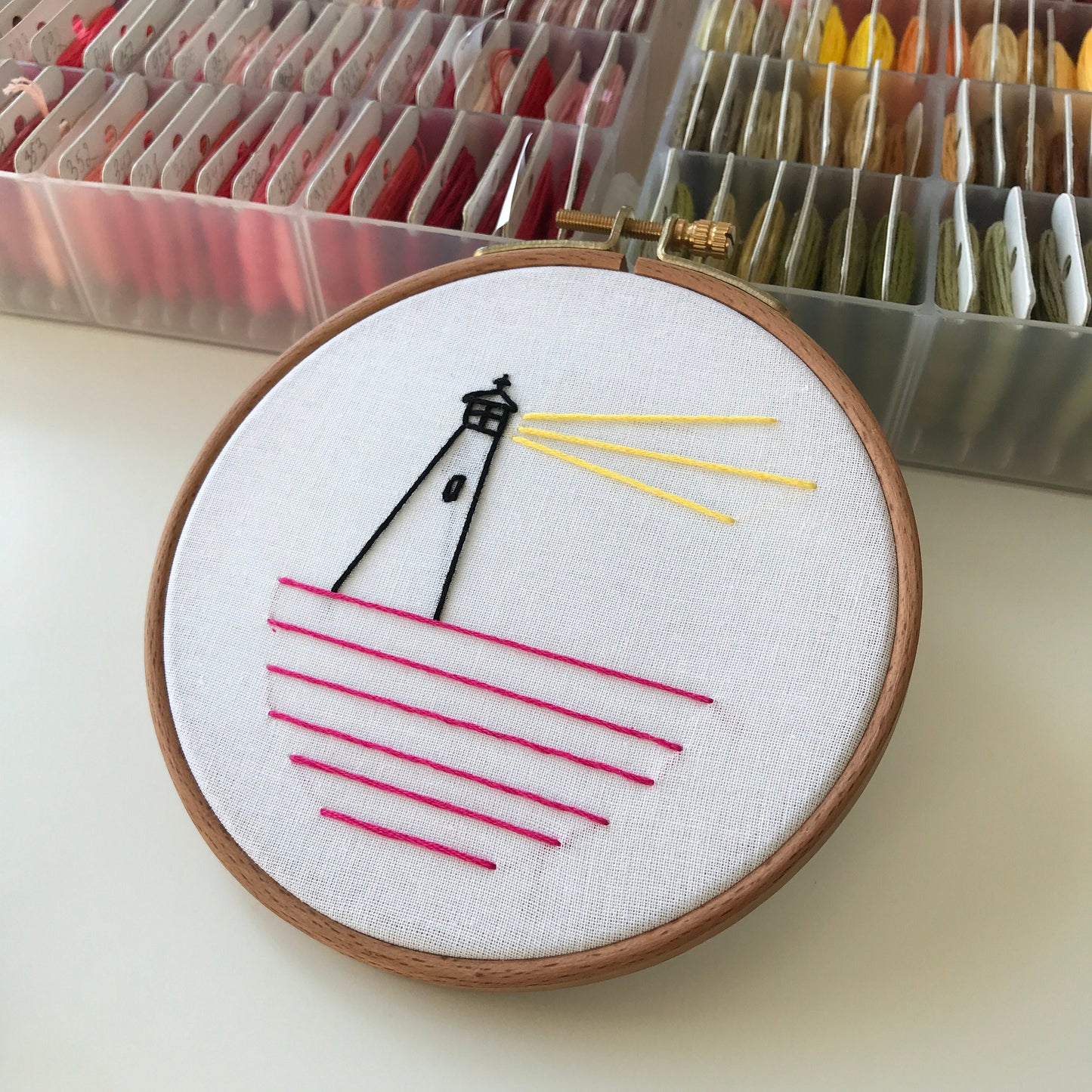 Lighthouse Architecture - Hand Embroidery Pattern (PDF)