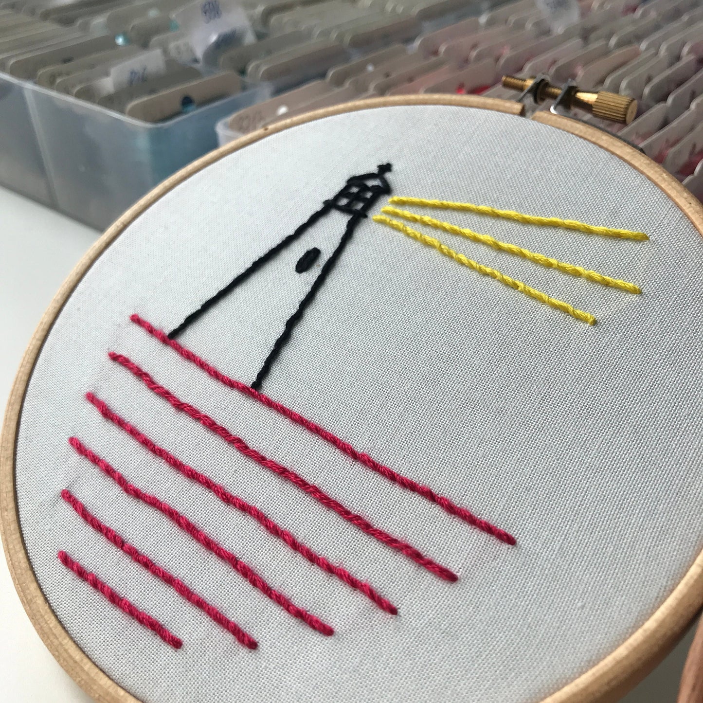 Lighthouse Architecture - Hand Embroidery Pattern (PDF)