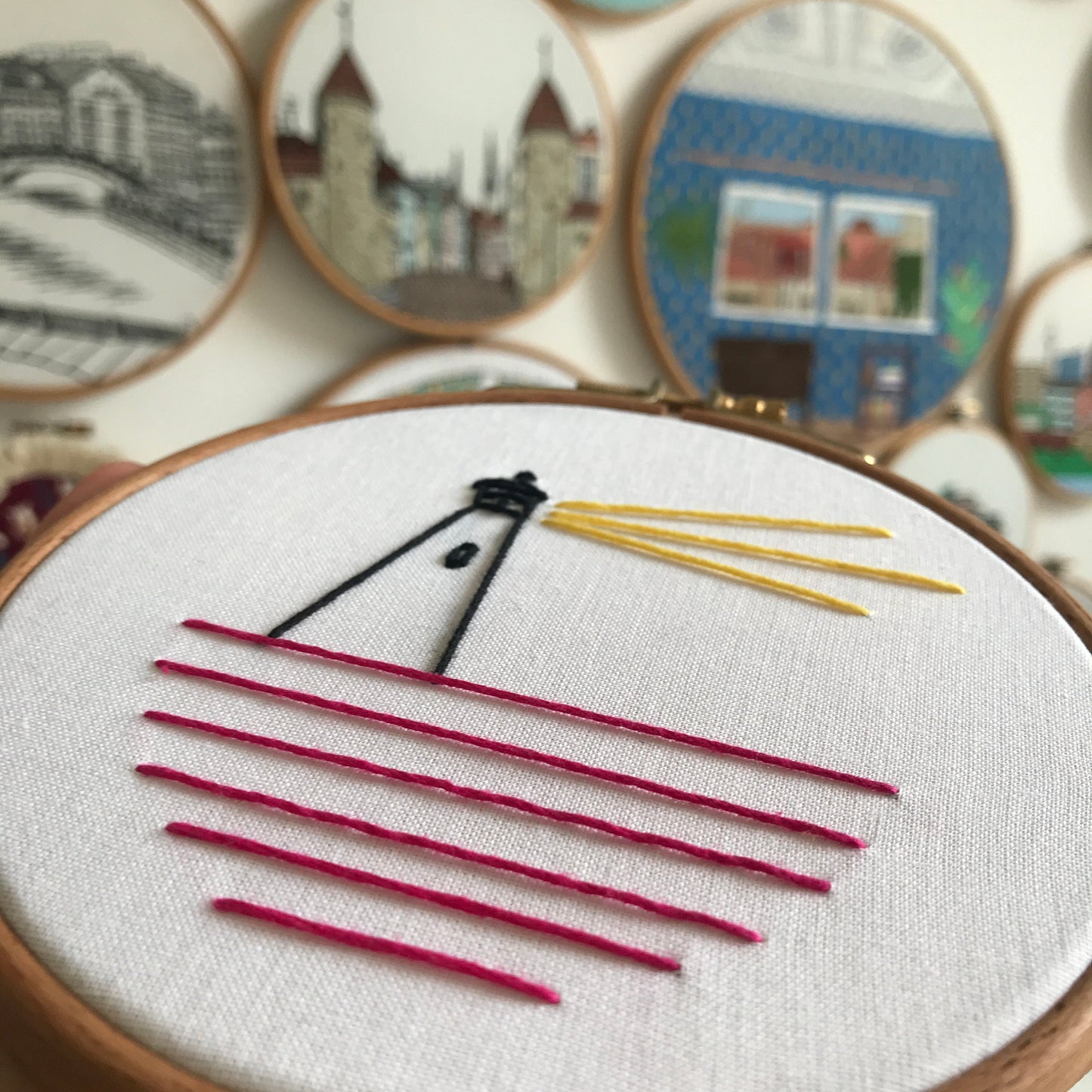 Lighthouse Architecture - Hand Embroidery Pattern (PDF)