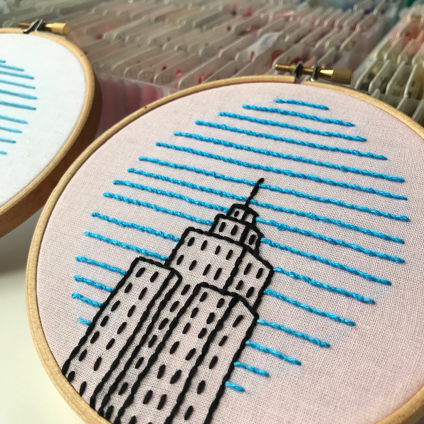 Skyscraper, Architecture - Hand Embroidery Pattern (PDF)