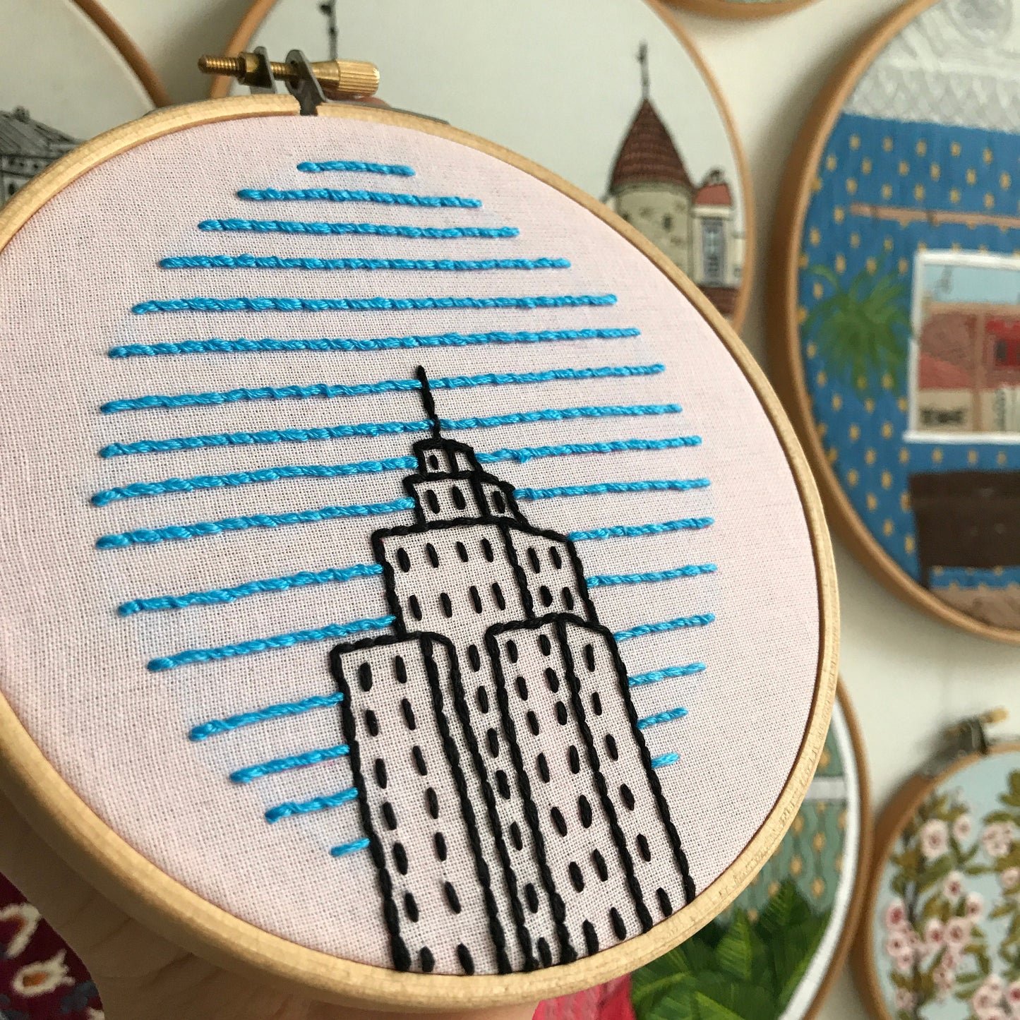 Skyscraper, Architecture - Hand Embroidery Pattern (PDF)