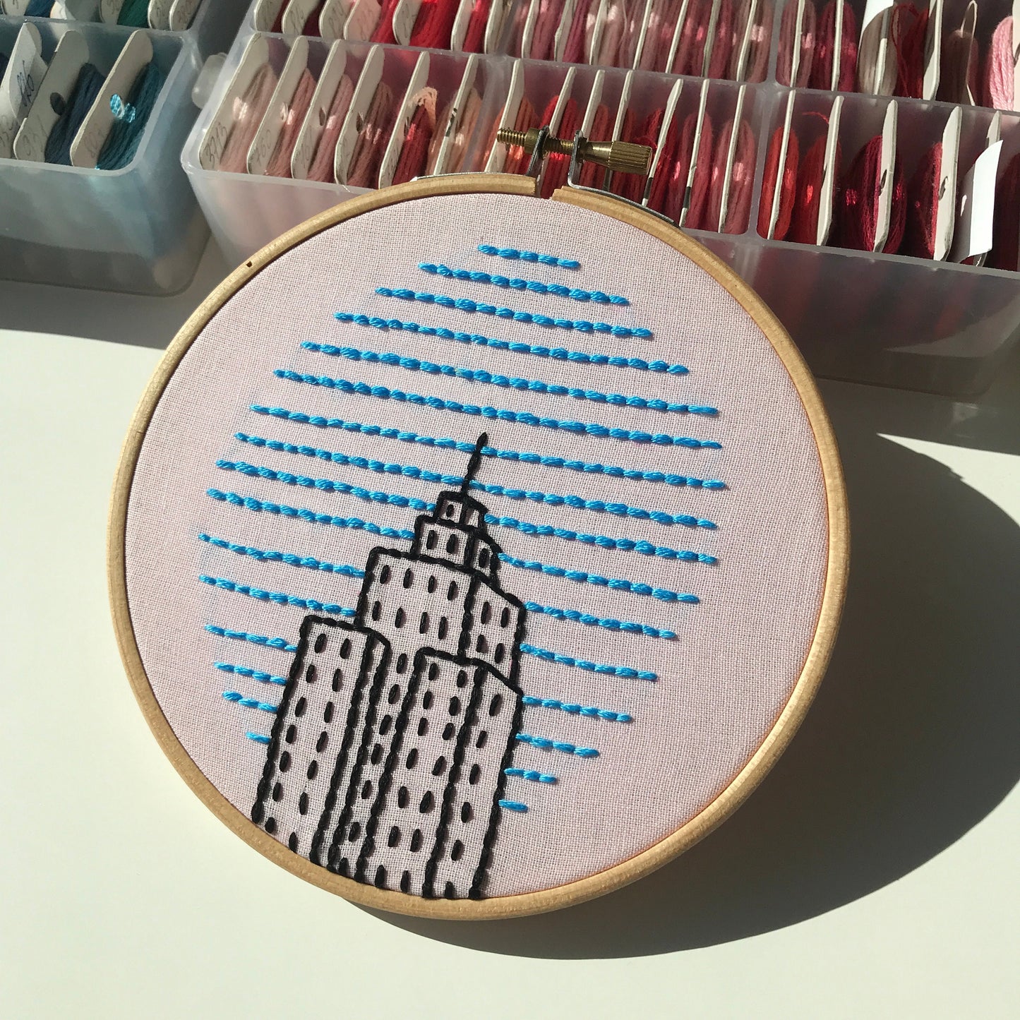 Skyscraper, Architecture - Hand Embroidery Pattern (PDF)