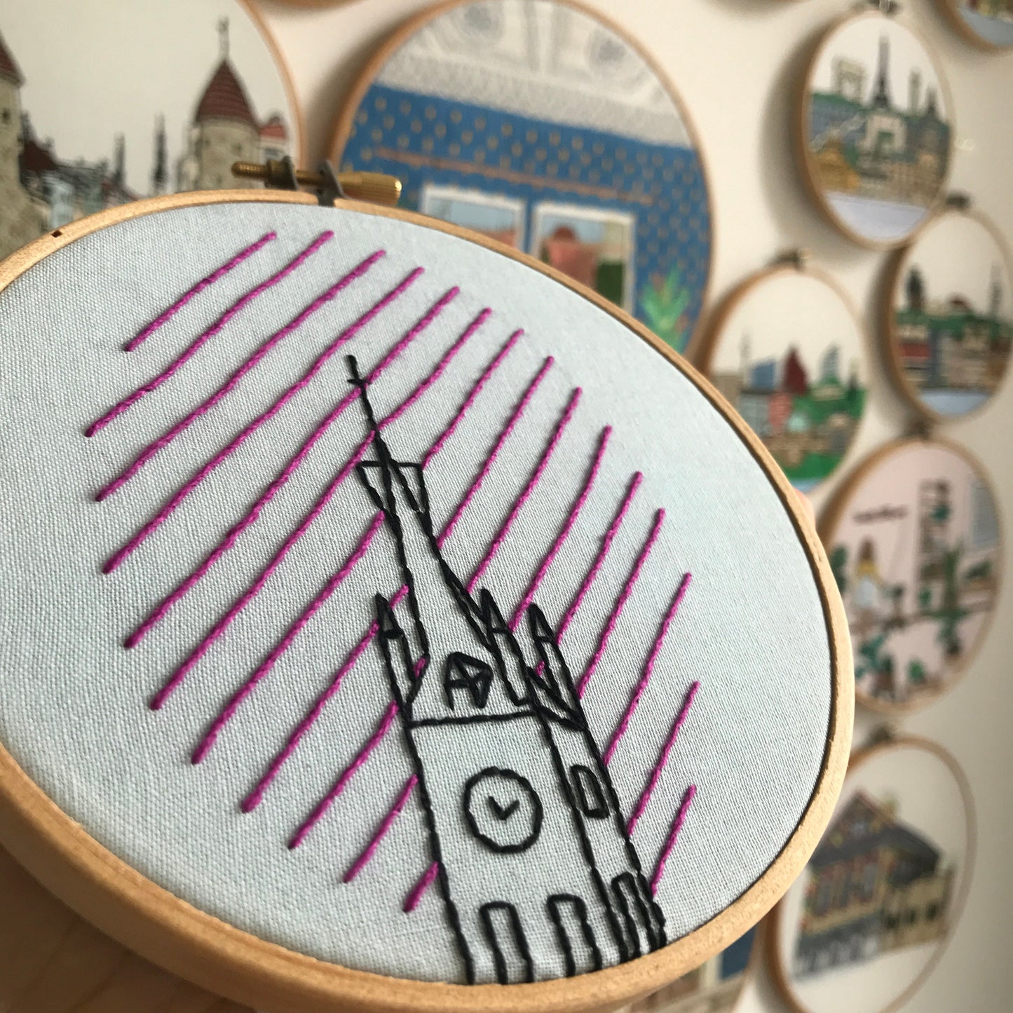 Cathedral, Architecture - Hand Embroidery Pattern (PDF)