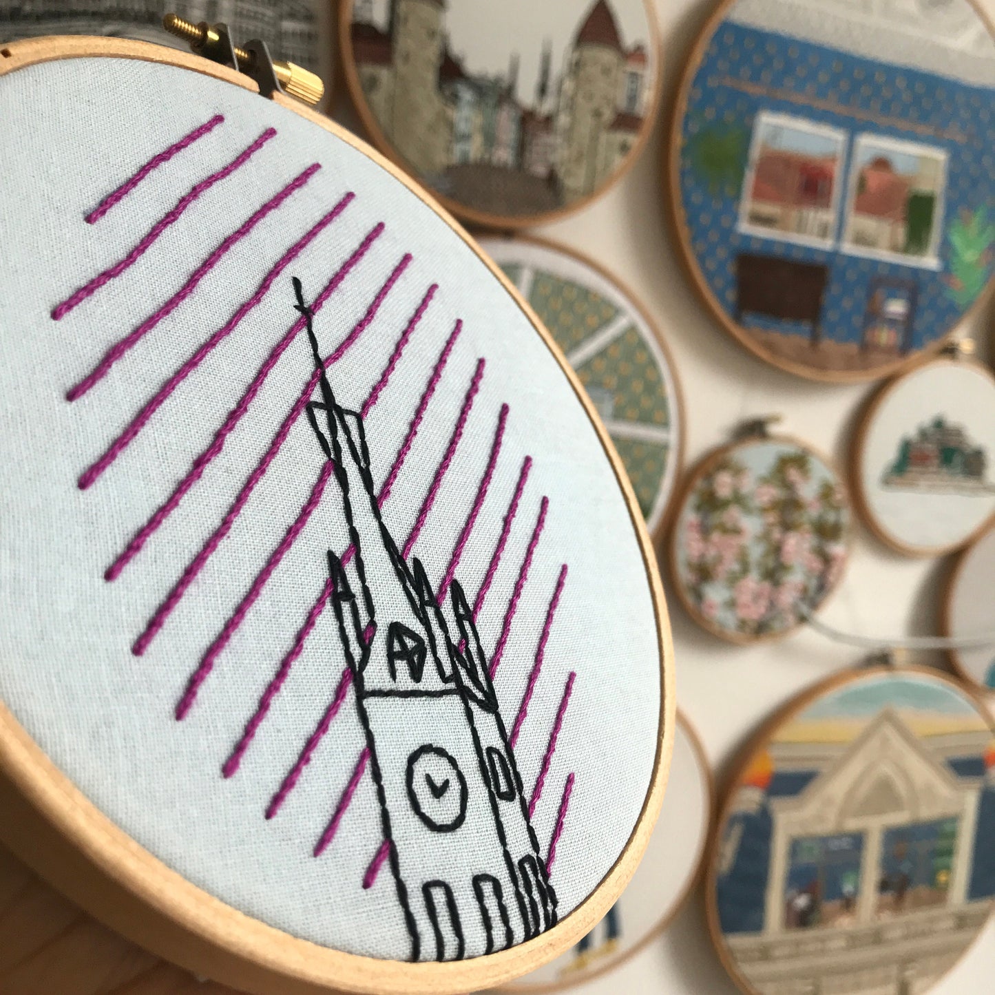 Cathedral, Architecture - Hand Embroidery Pattern (PDF)