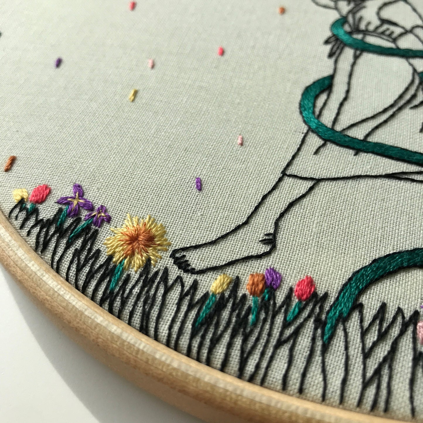 April Showers - Hand Embroidery Pattern (PDF)