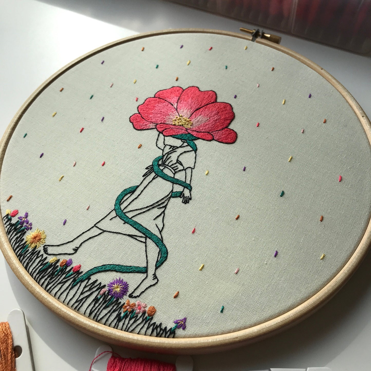 April Showers - Hand Embroidery Pattern (PDF)